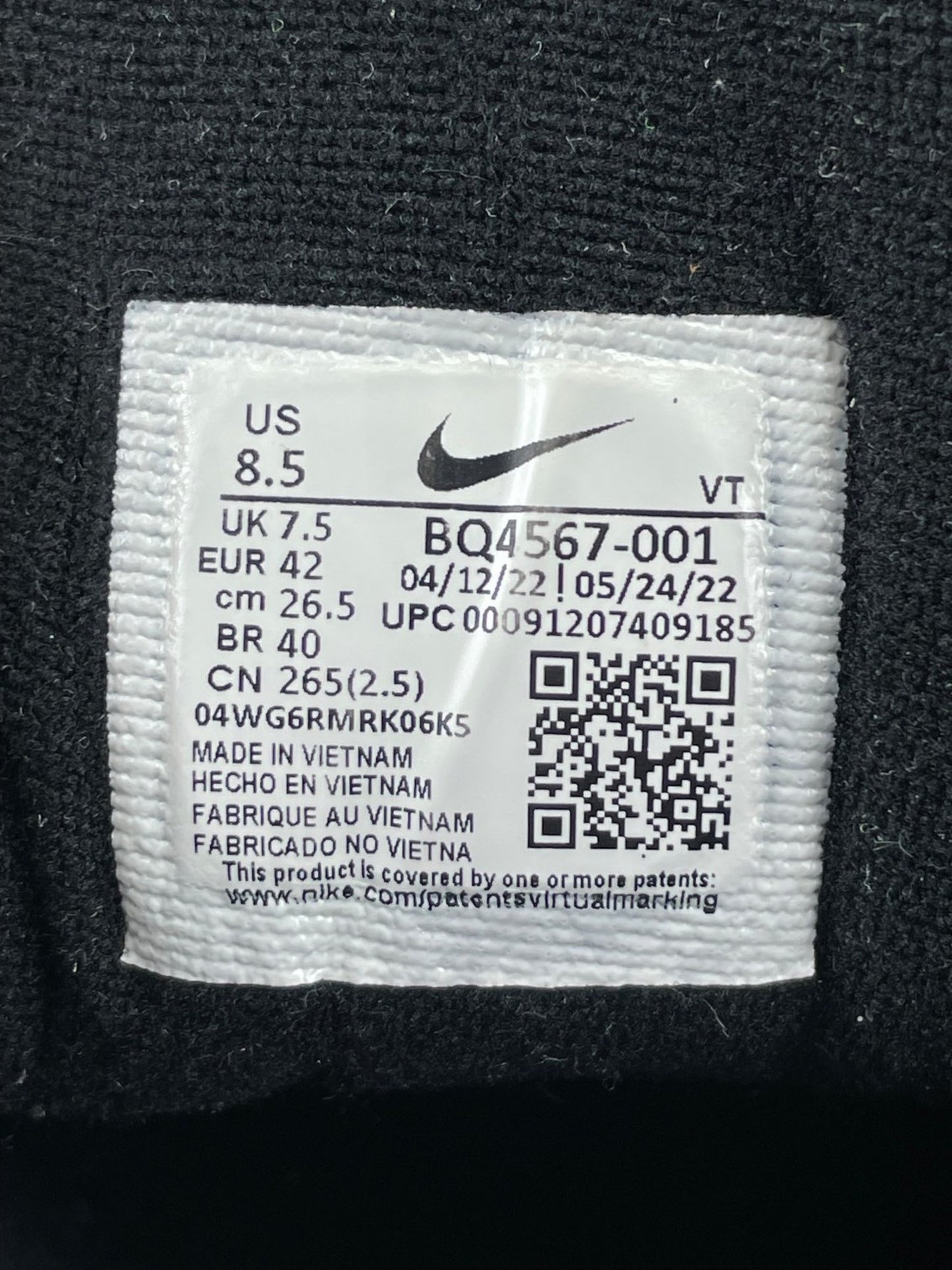 Nike Air Max 97 Triple Black AM97 Triple Black — buty sportowe męskie w bardzo dobrym stanie rozmiar 42, opcjonalne zdjęcie 2