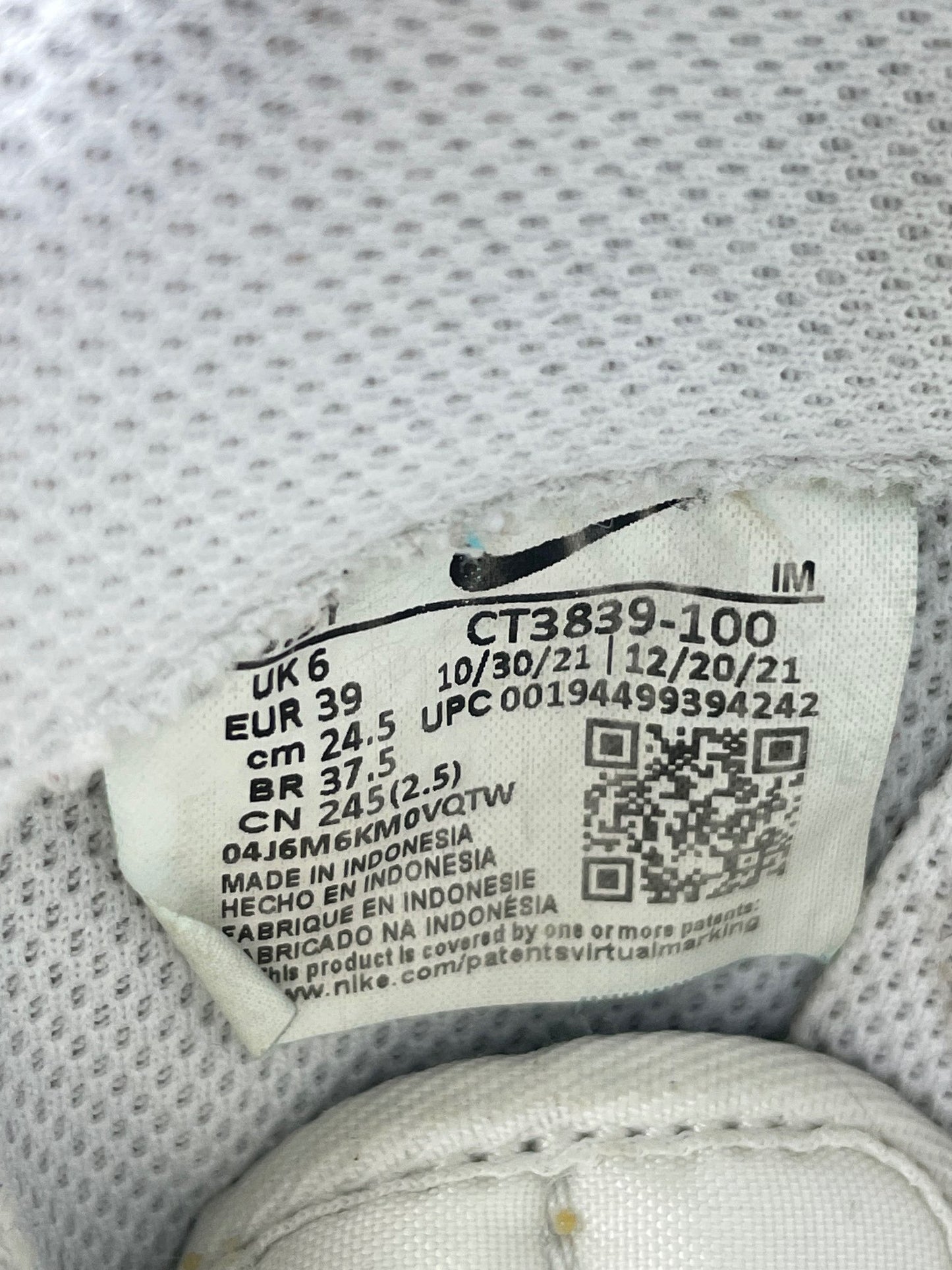 Nike Air Force 1 Low '07 White Black — buty sportowe damskie w bardzo dobrym stanie rozmiar 39, opcjonalne zdjęcie 2