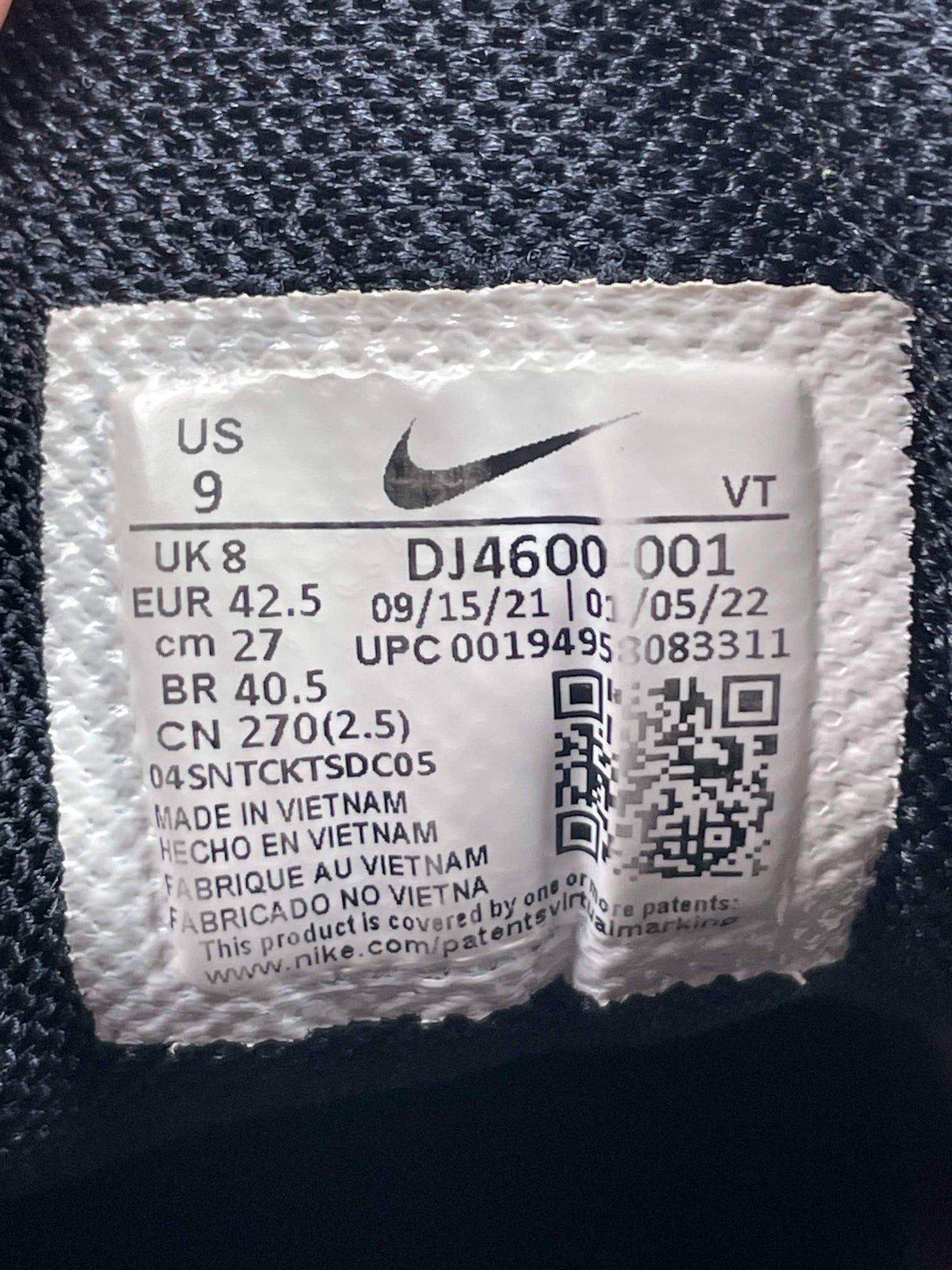 Nike Air Max Plus 3 Black White — buty sportowe męskie w bardzo dobrym stanie rozmiar 42.5, opcjonalne zdjęcie 2