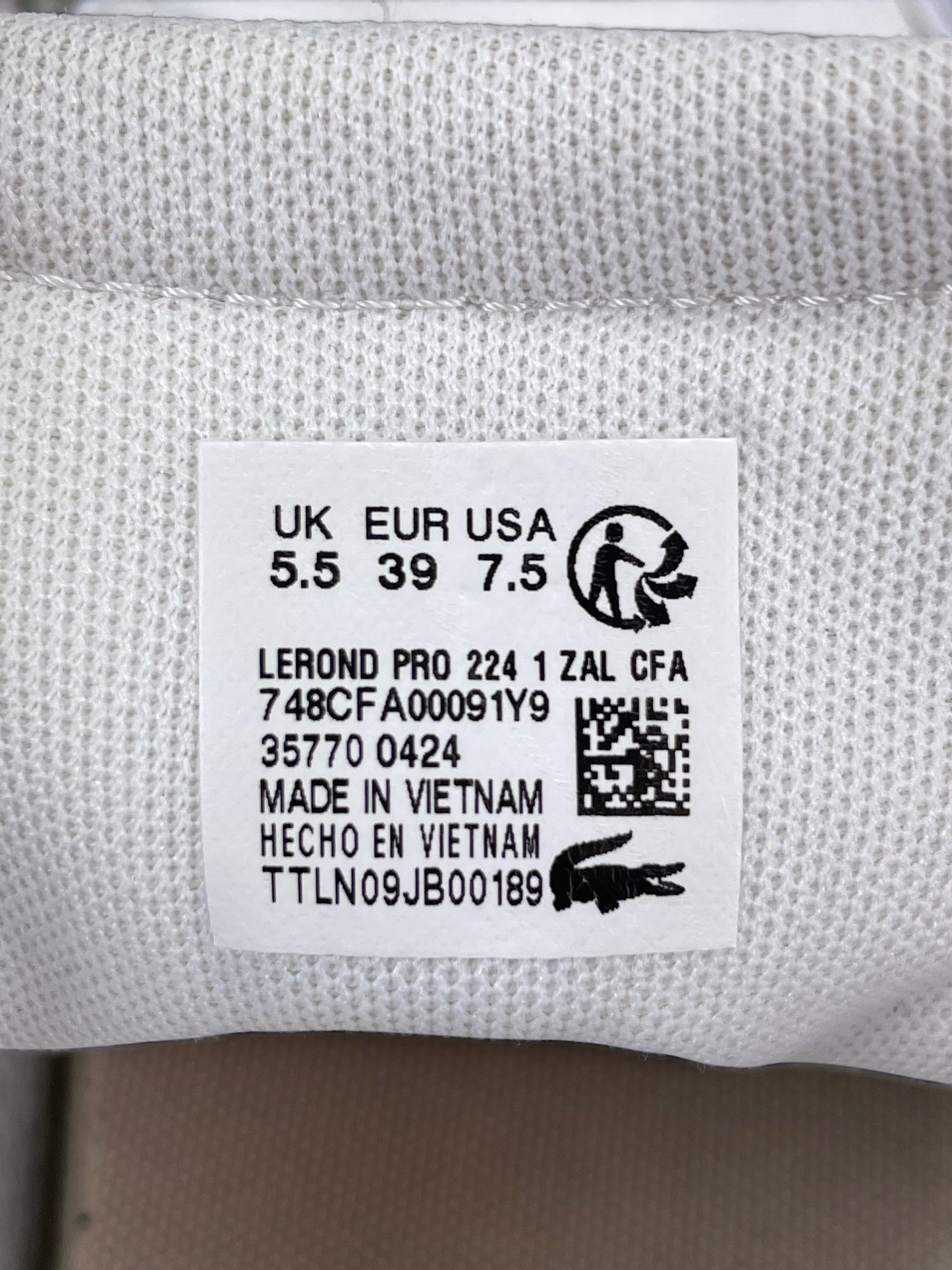 Lacoste Sneakers — buty sportowe damskie w bardzo dobrym stanie rozmiar 39, opcjonalne zdjęcie 2