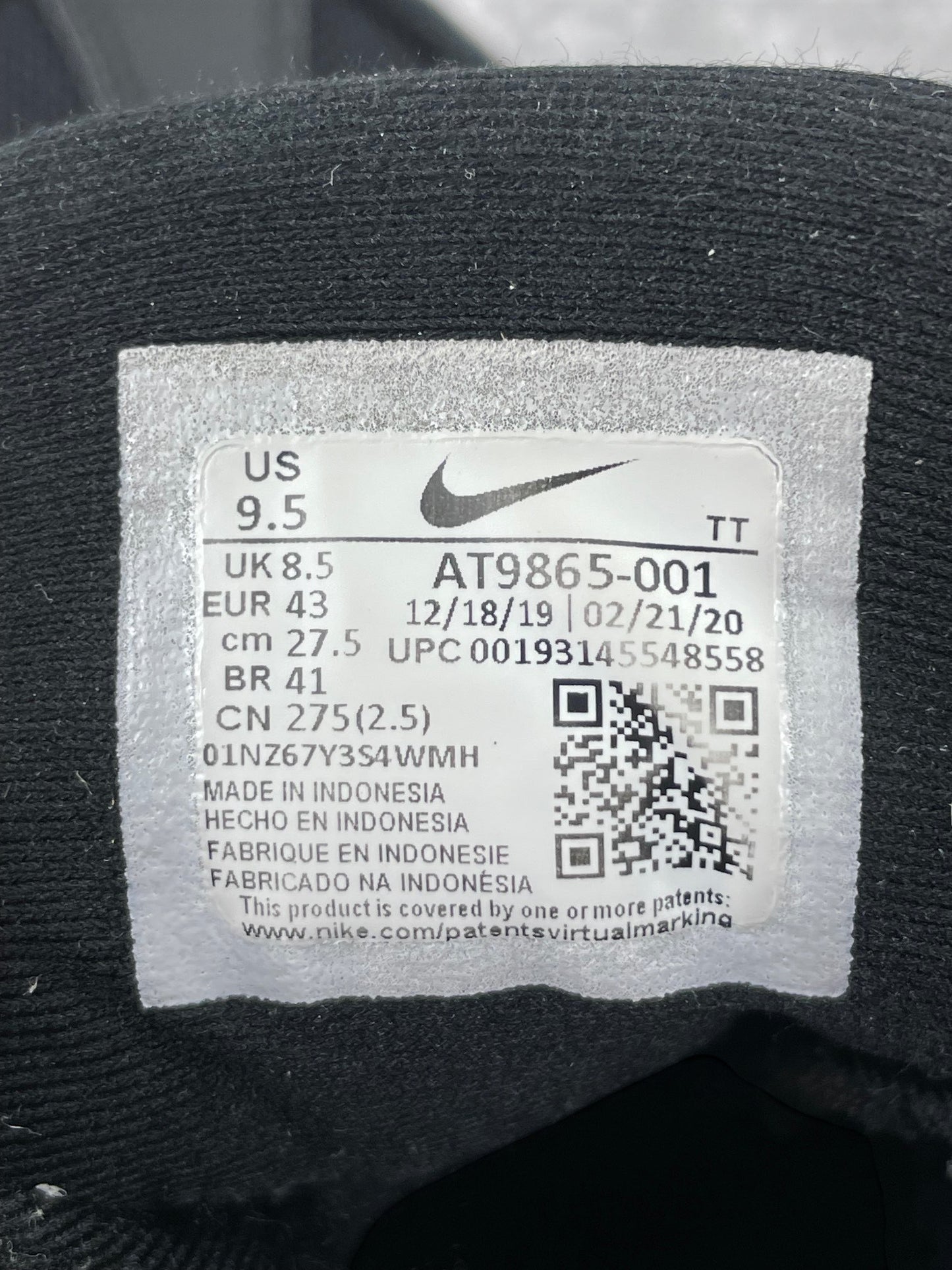 Nike Air Max 95 Essential Triple Black — buty sportowe męskie w bardzo dobrym stanie rozmiar 43, opcjonalne zdjęcie 2