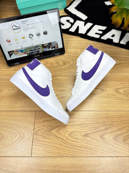 Nike Blazer Mid "Court Purple" SB Blazer Court Purple — buty sportowe męskie nowe rozmiar 45, widok z góry na wewnętrzną stronę butów