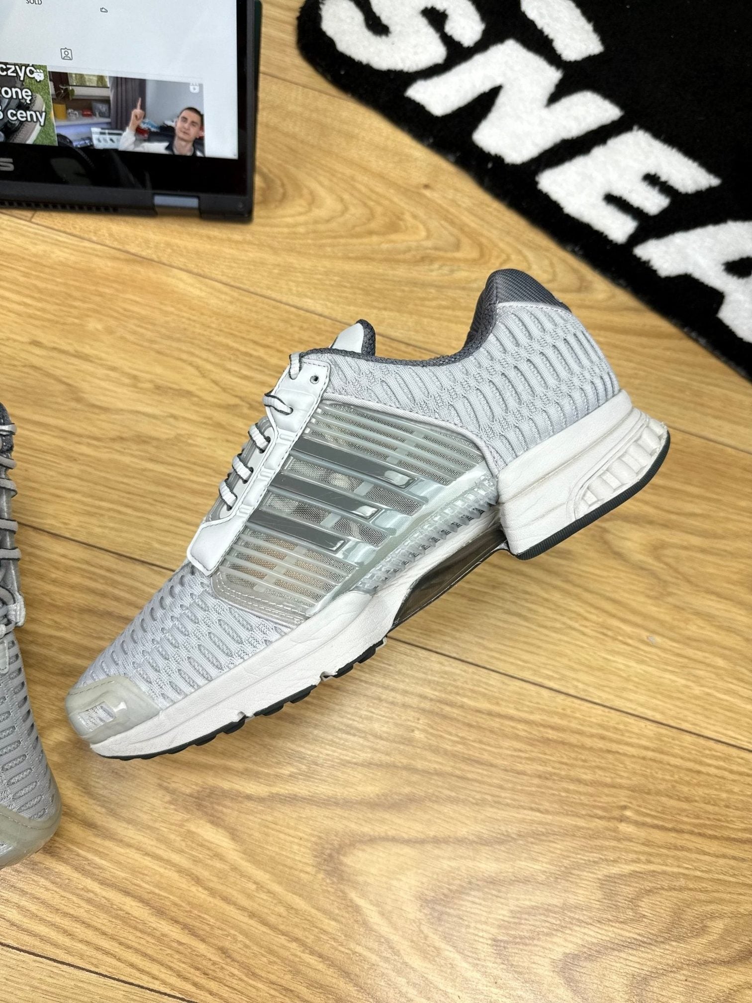 Adidas Climacool 1 “Grey Two / Grey Three / Grey Five” Grey Two — buty sportowe męskie w bardzo dobrym stanie rozmiar 44, zewnętrzny panel lewego buta