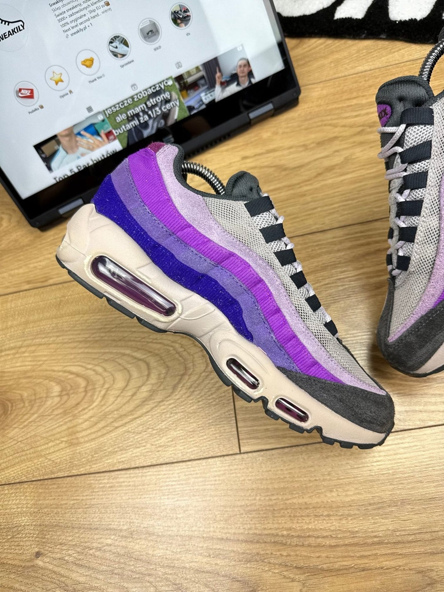 Nike Air Max 95 Safari / Viotech — buty sportowe męskie w bardzo dobrym stanie rozmiar 40, wewnętrzny panel lewego buta