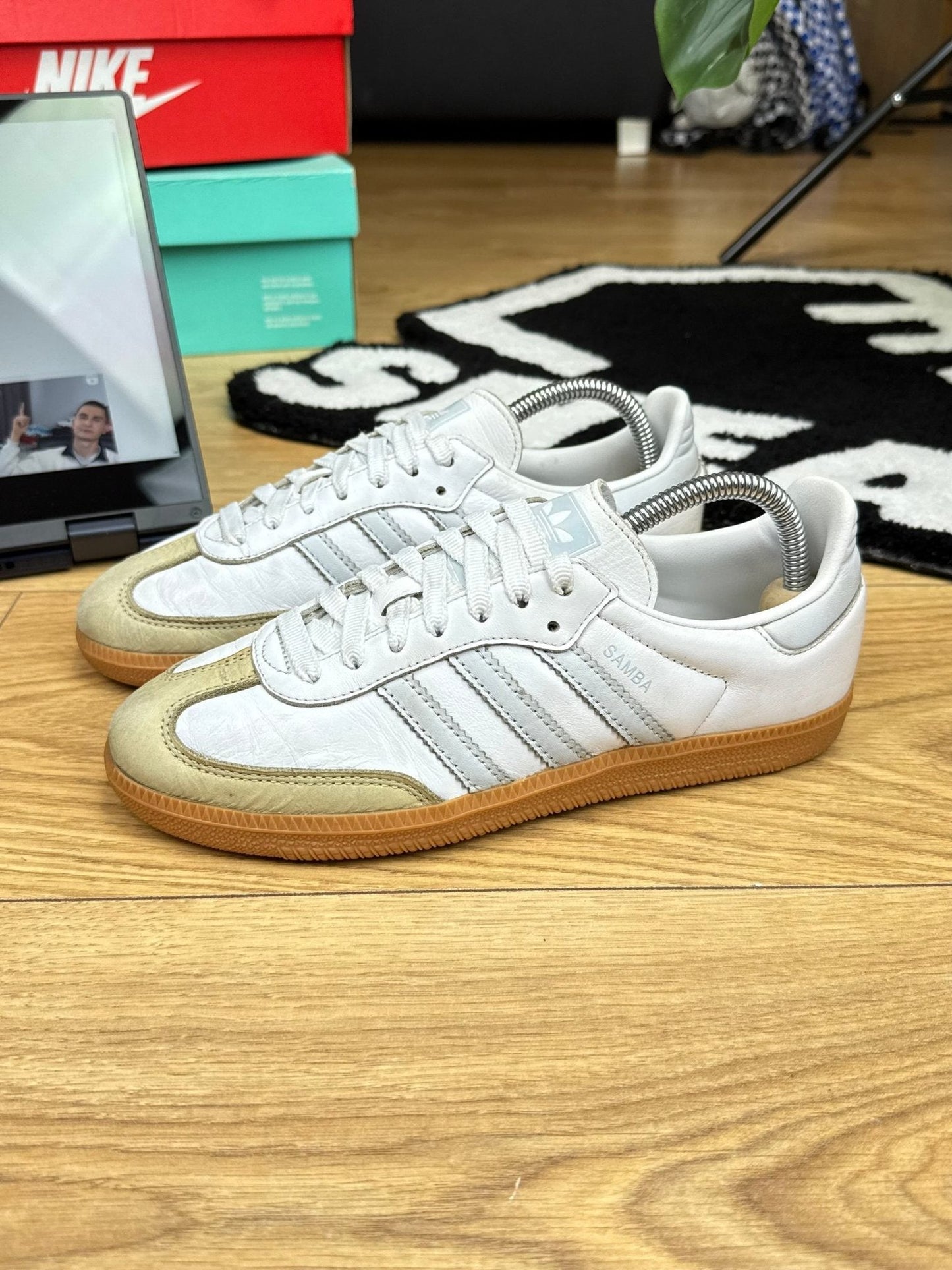 Adidas Samba OG W — buty sportowe damskie w bardzo dobrym stanie rozmiar 38 2/3, wewnętrzny panel lewego buta