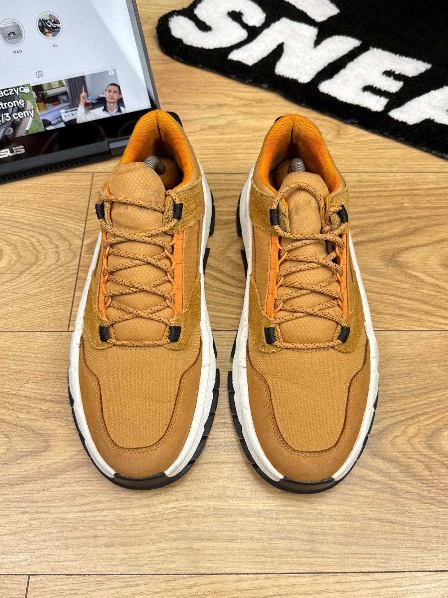 Timberland TBL Turbo Low — buty sportowe męskie w bardzo dobrym stanie rozmiar 43.5, widok z tyłu