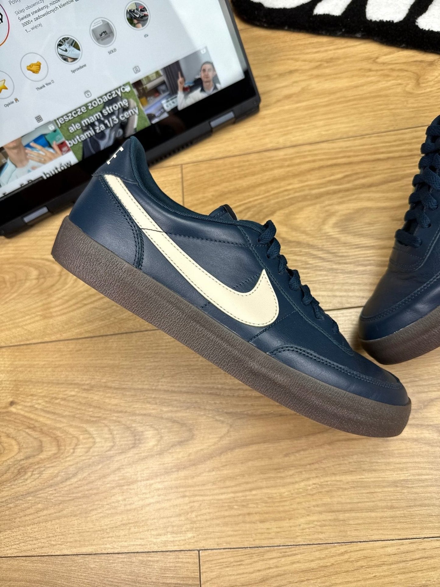 Nike Killshot 2 Leather — buty sportowe męskie nowe rozmiar 44.5, zewnętrzny panel prawego buta