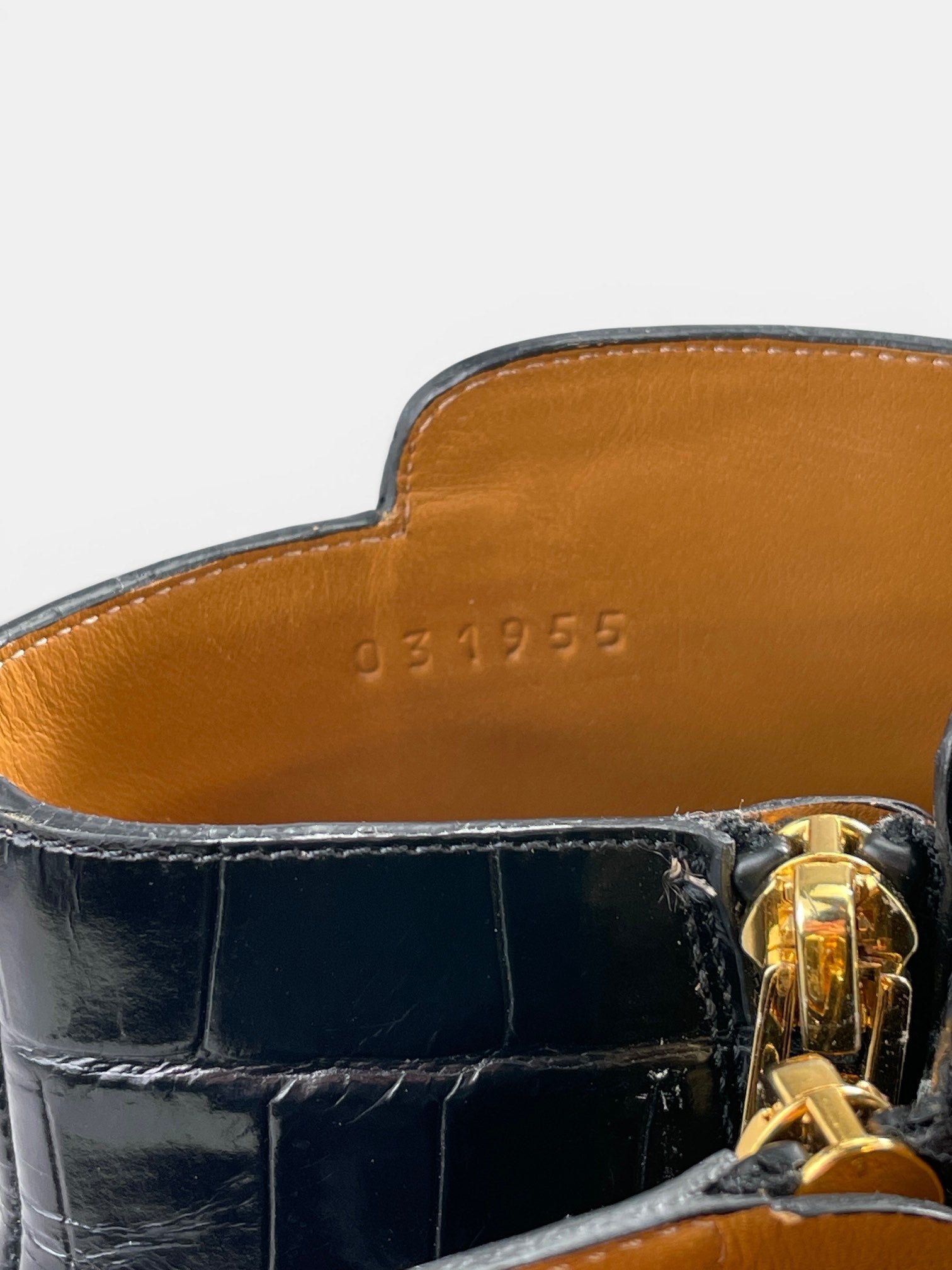 Chloé Crocodile Effect 80mm — buty sportowe damskie w bardzo dobrym stanie rozmiar 37, wewnętrzny panel lewego buta