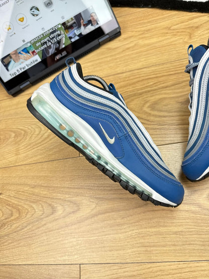 Nike Air Max 97 “Court Blue / Pure Platinum / Wolf Grey / Glacier Blue” Court Blue — buty sportowe męskie w bardzo dobrym stanie rozmiar 41, wewnętrzny panel lewego buta
