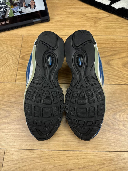Nike Air Max 97 “Court Blue / Pure Platinum / Wolf Grey / Glacier Blue” Court Blue — buty sportowe męskie w bardzo dobrym stanie rozmiar 41, zapiętki butów
