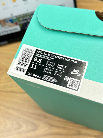 Nike SB Blazer Court Mid Premium — buty sportowe męskie nowe rozmiar 43, boczny profil
