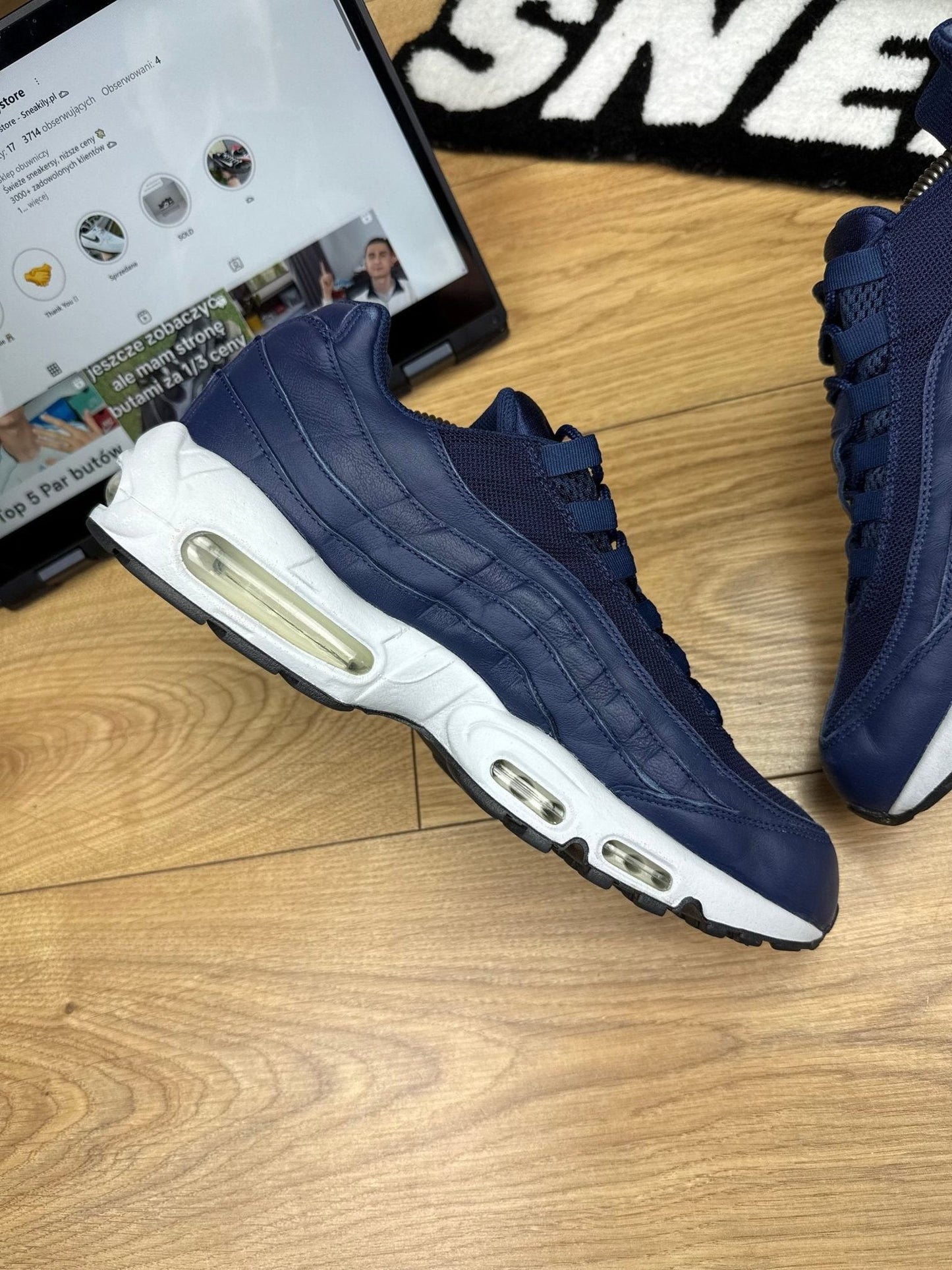Nike Air Max 95 By You — buty sportowe męskie w bardzo dobrym stanie rozmiar 45.5, wewnętrzny panel lewego buta