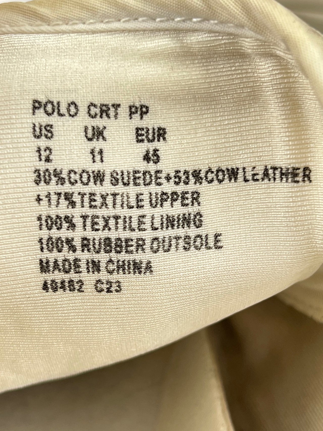 Polo Ralph Lauren Court Leather-Suede — buty sportowe męskie w bardzo dobrym stanie rozmiar 45, opcjonalne zdjęcie 1