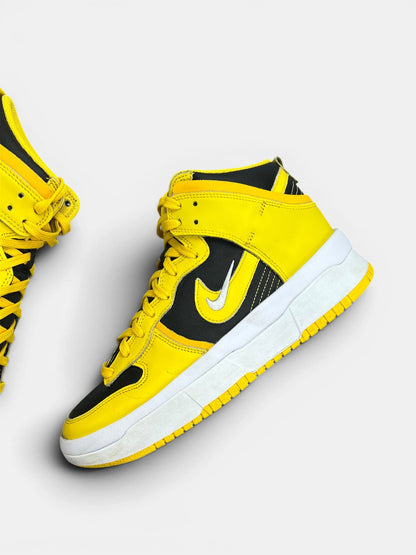 Nike Dunk High Varsity Maize — buty sportowe damskie w bardzo dobrym stanie rozmiar 39, zewnętrzny panel lewego buta
