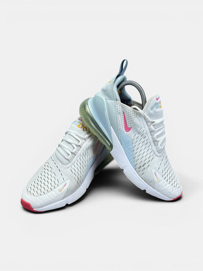 Nike Air Max 270 White Pinksicle — buty sportowe damskie w bardzo dobrym stanie rozmiar 39, boczny profil