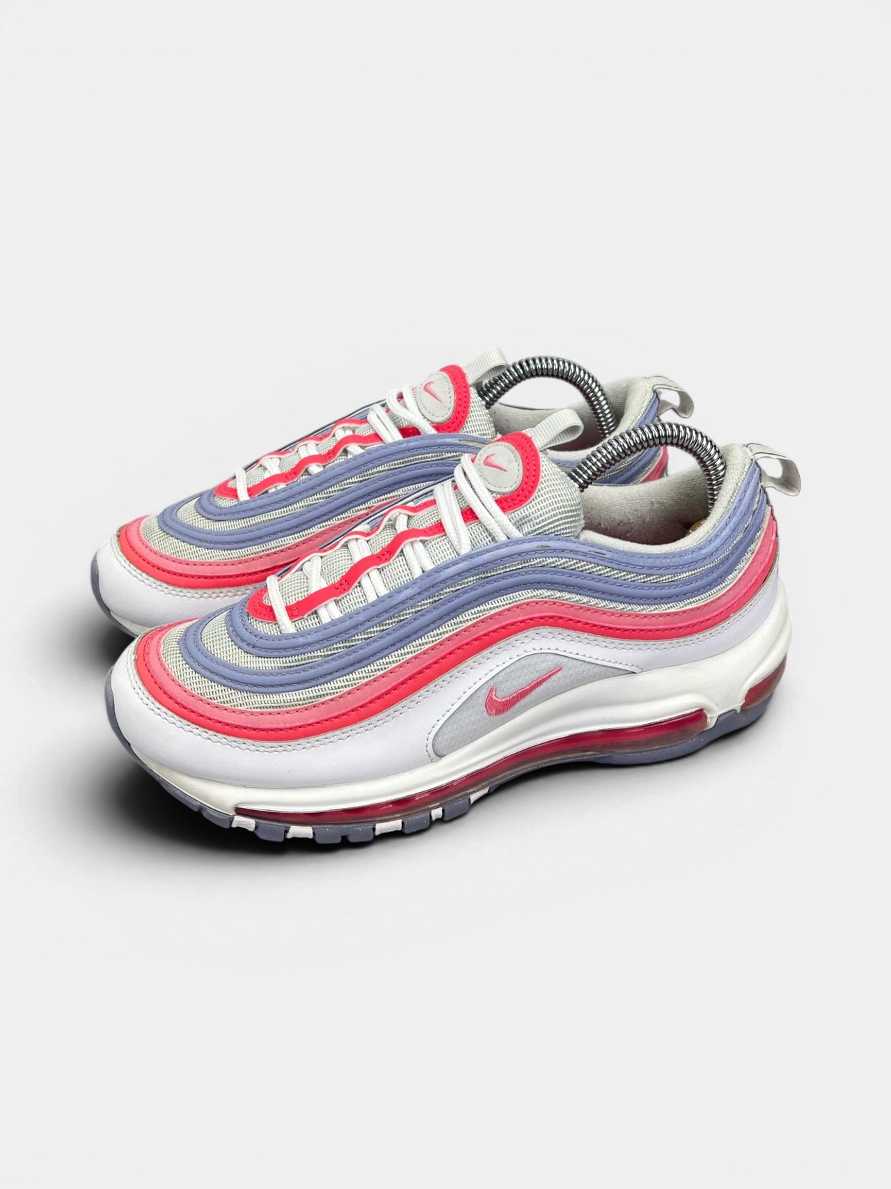 Nike Air Max 97 Indigo Haze Coral Chalk — buty sportowe damskie w bardzo dobrym stanie rozmiar 38, widok z boku