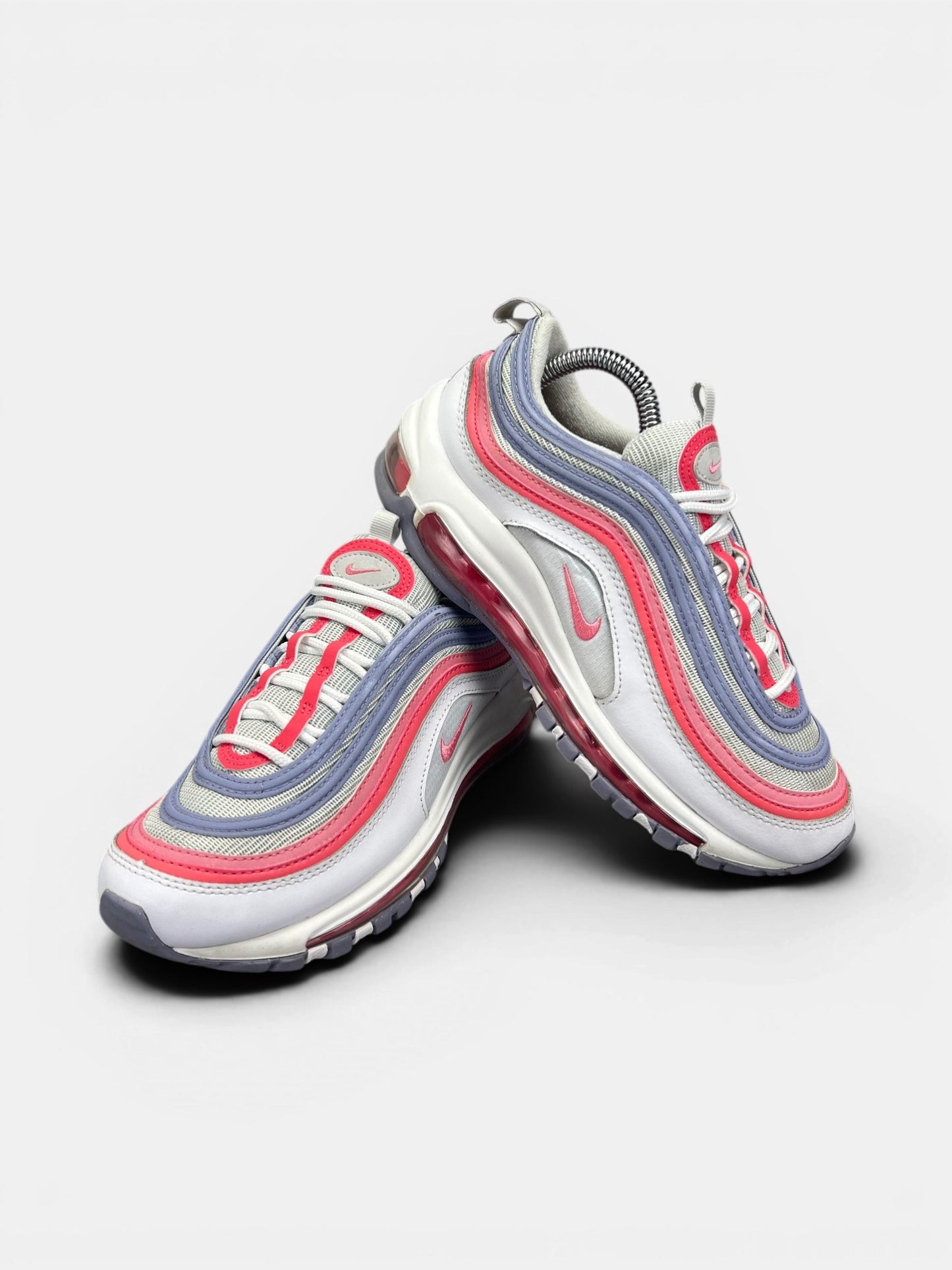 Nike Air Max 97 Indigo Haze Coral Chalk — buty sportowe damskie w bardzo dobrym stanie rozmiar 38, boczny profil