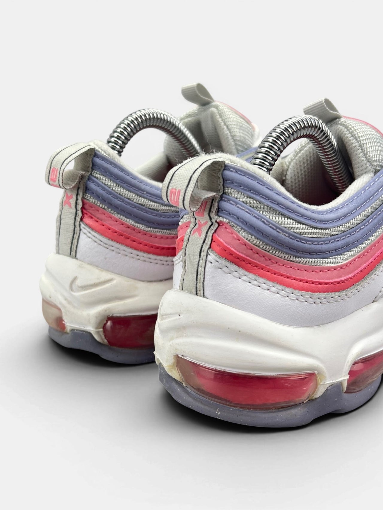 Nike Air Max 97 Indigo Haze Coral Chalk — buty sportowe damskie w bardzo dobrym stanie rozmiar 38, widok z tyłu