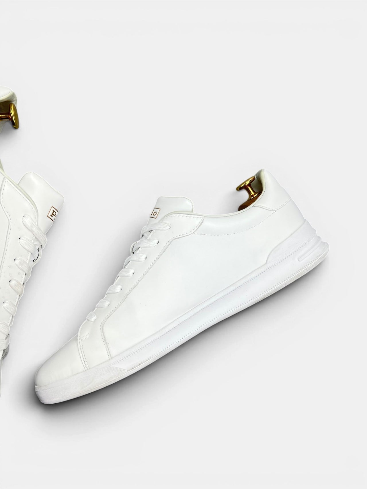 Polo Ralph Lauren Heritage Court II — buty sportowe męskie w bardzo dobrym stanie rozmiar 46, zewnętrzny panel prawego buta