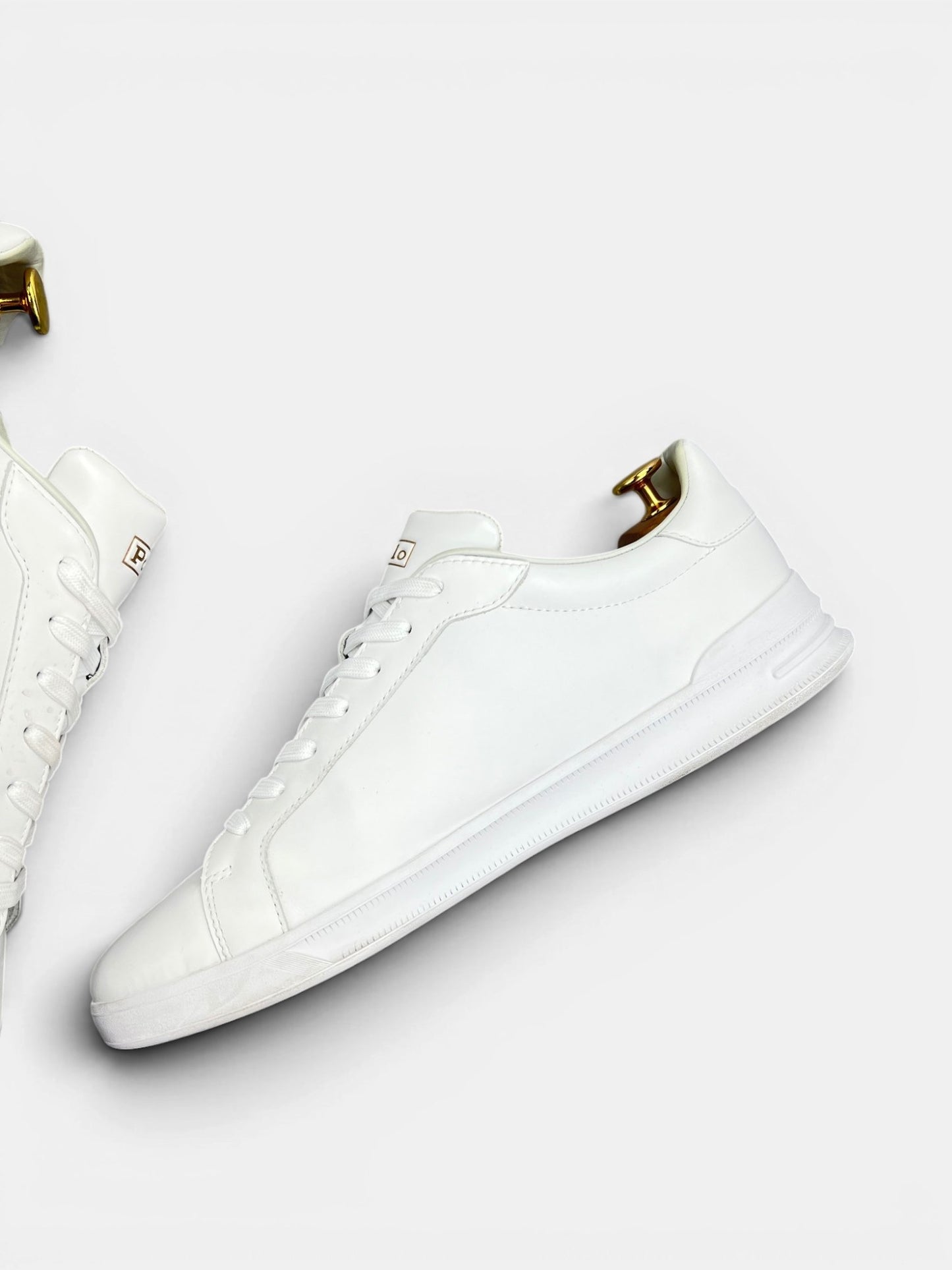 Polo Ralph Lauren Heritage Court II — buty sportowe męskie w bardzo dobrym stanie rozmiar 46, zewnętrzny panel prawego buta