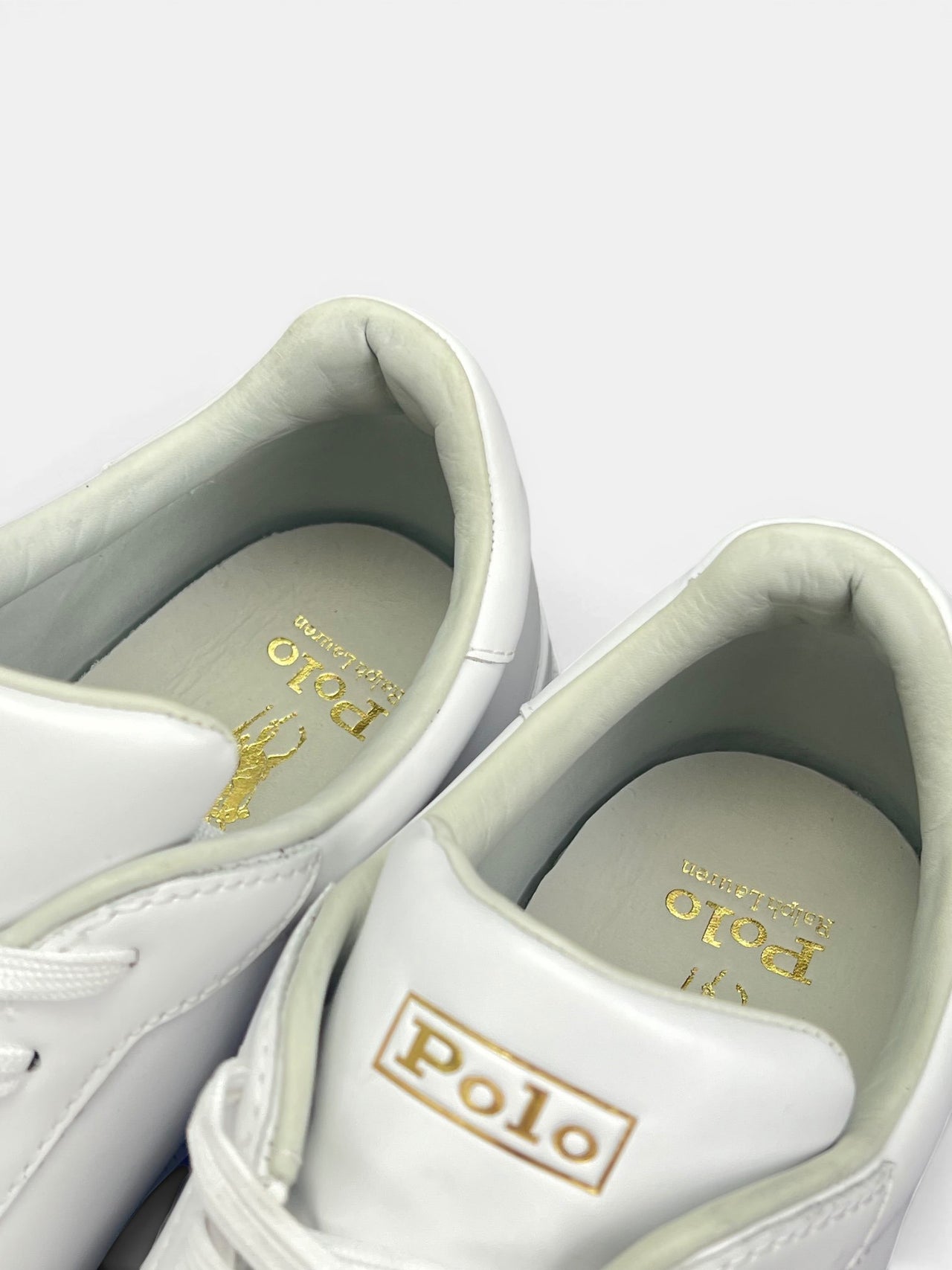 Polo Ralph Lauren Heritage Court II — buty sportowe męskie w bardzo dobrym stanie rozmiar 46, wewnętrzny panel prawego buta