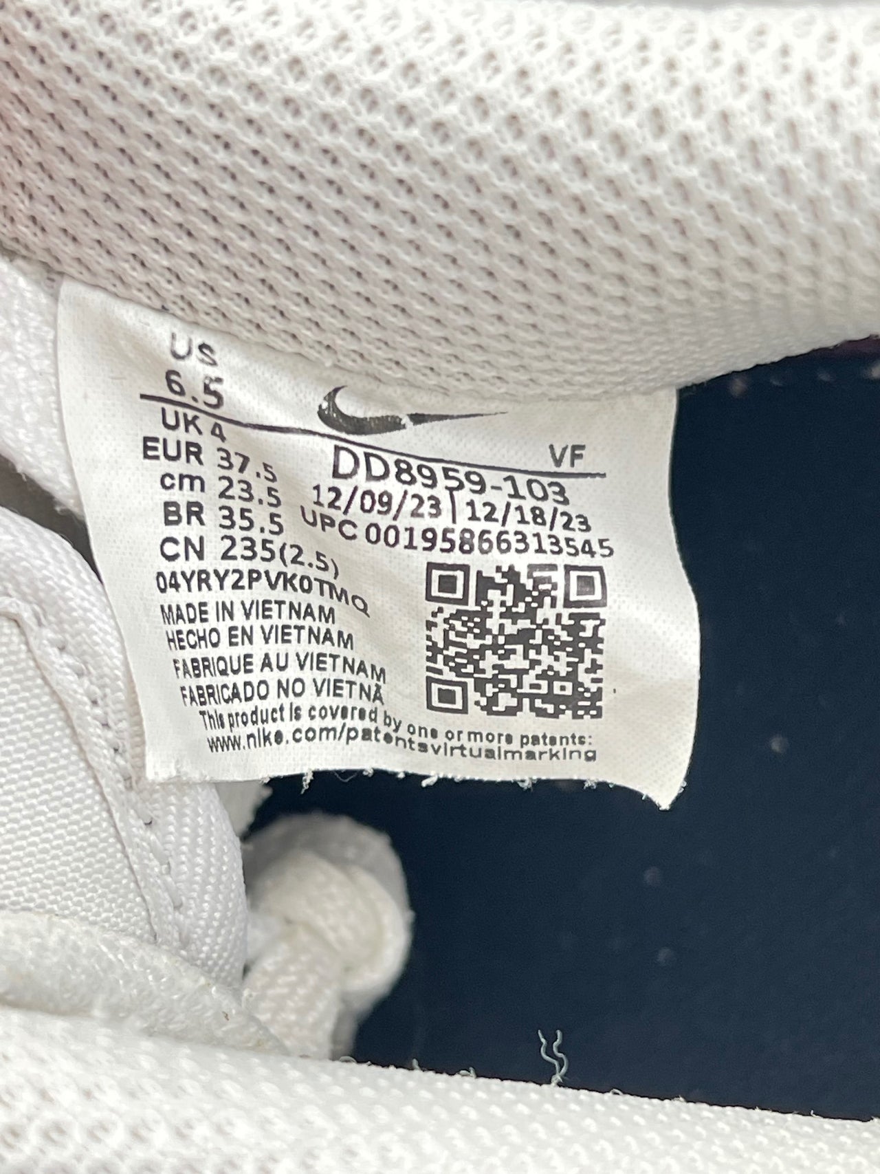 Nike Air Force 1 ’07 “White/Black” White Black — buty sportowe damskie w bardzo dobrym stanie rozmiar 37.5, opcjonalne zdjęcie 1