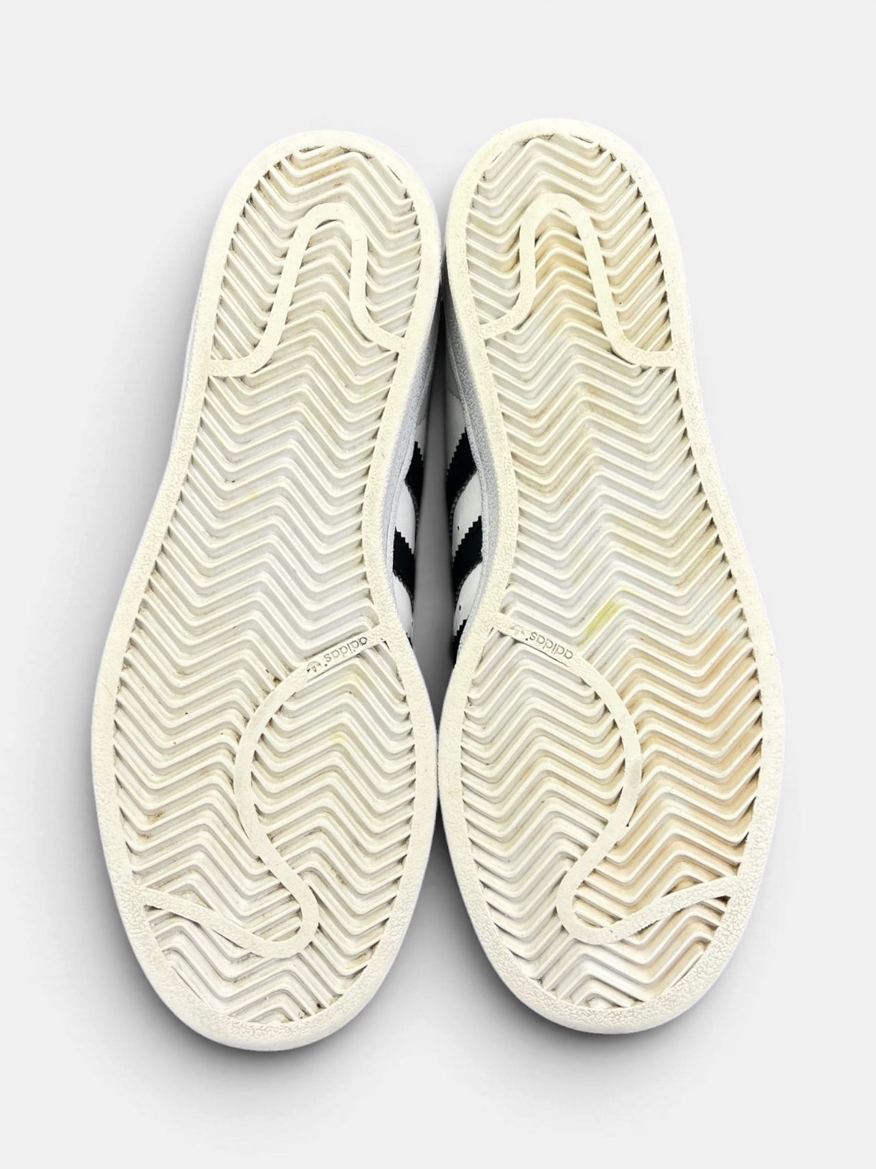 Adidas Superstar II White Gold Tongue — buty sportowe damskie w bardzo dobrym stanie rozmiar 37 1/3, podeszwa