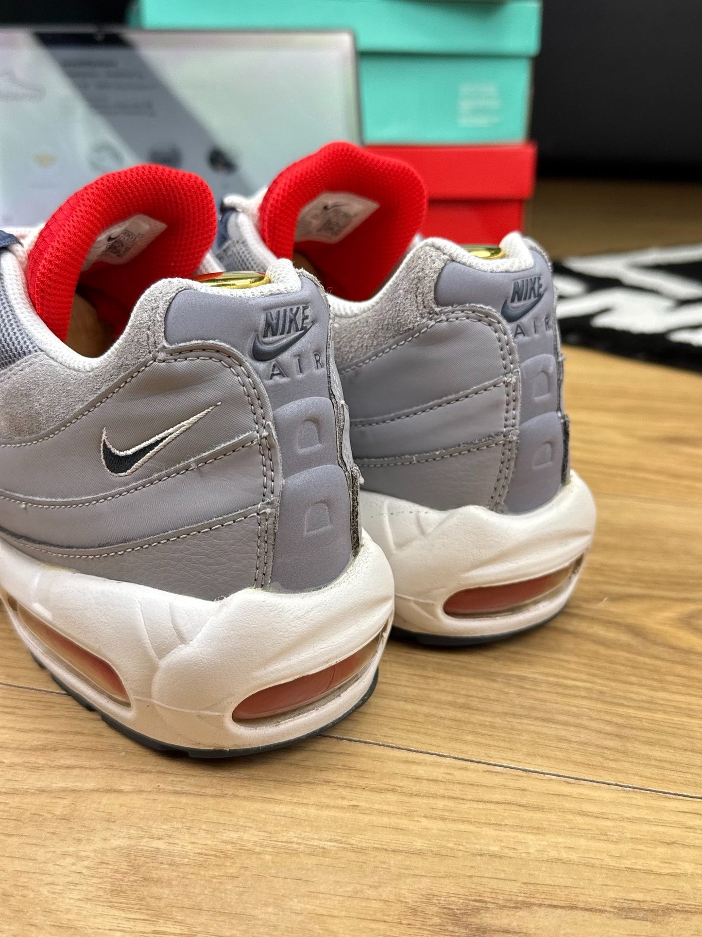 Nike Air Max 95 Cement Grey Thunder Blue — buty sportowe męskie w bardzo dobrym stanie rozmiar 44, podeszwa