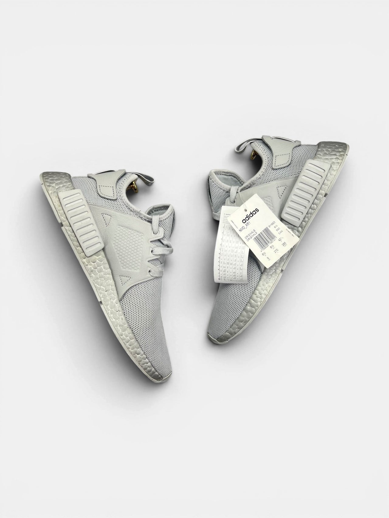 Adidas NMD_XR1 Triple Grey — buty sportowe męskie nowe rozmiar 42 2/3, widok z góry na wewnętrzną stronę butów