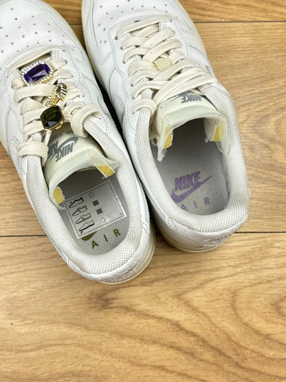 Nike Air Force 1 Low '07 White Black — buty sportowe damskie w bardzo dobrym stanie rozmiar 37.5, widok z boku