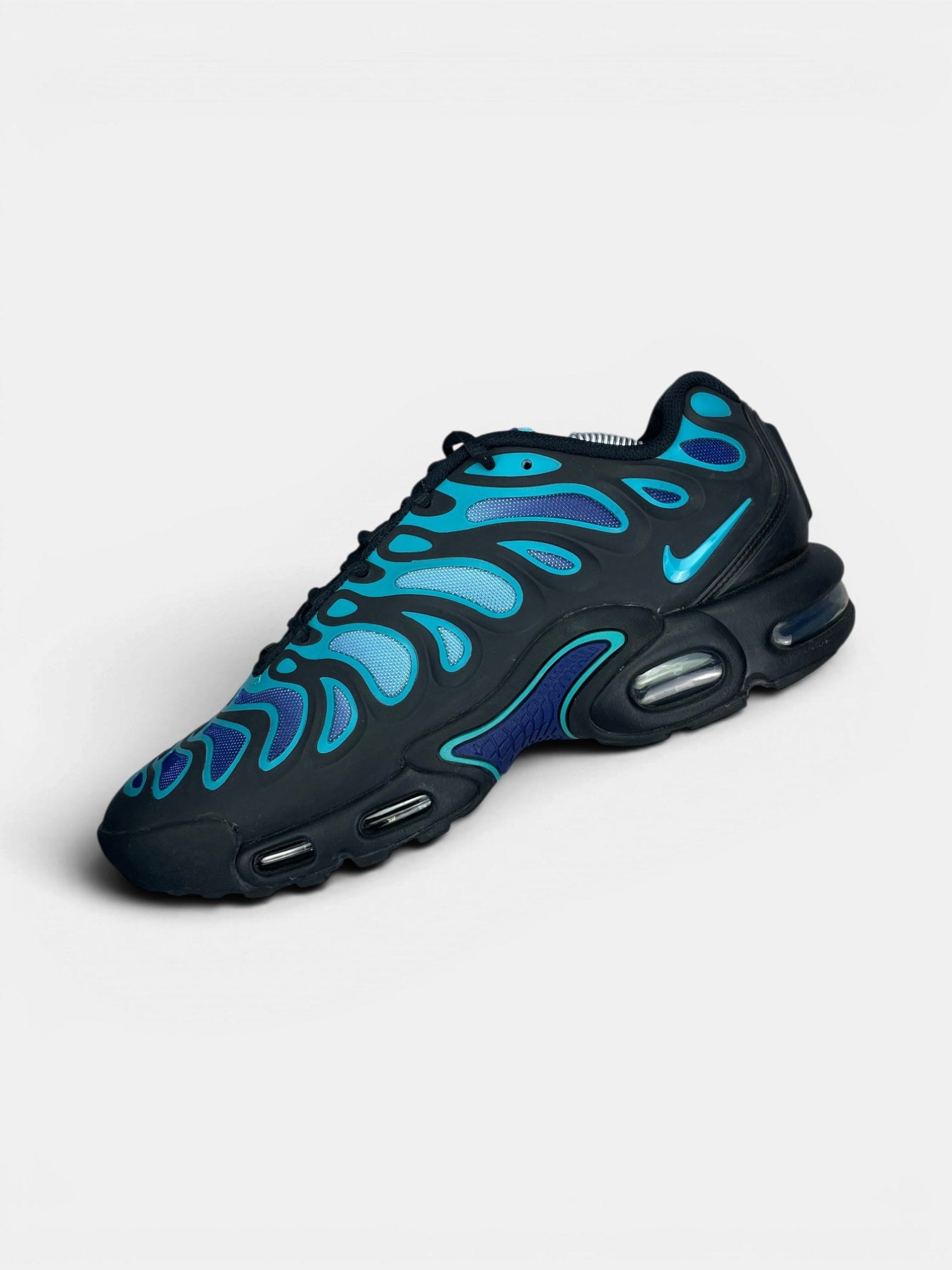 Nike Air Max Plus Drift Dusty Cactus — buty sportowe męskie w bardzo dobrym stanie rozmiar 44, widok z góry na wewnętrzną stronę butów
