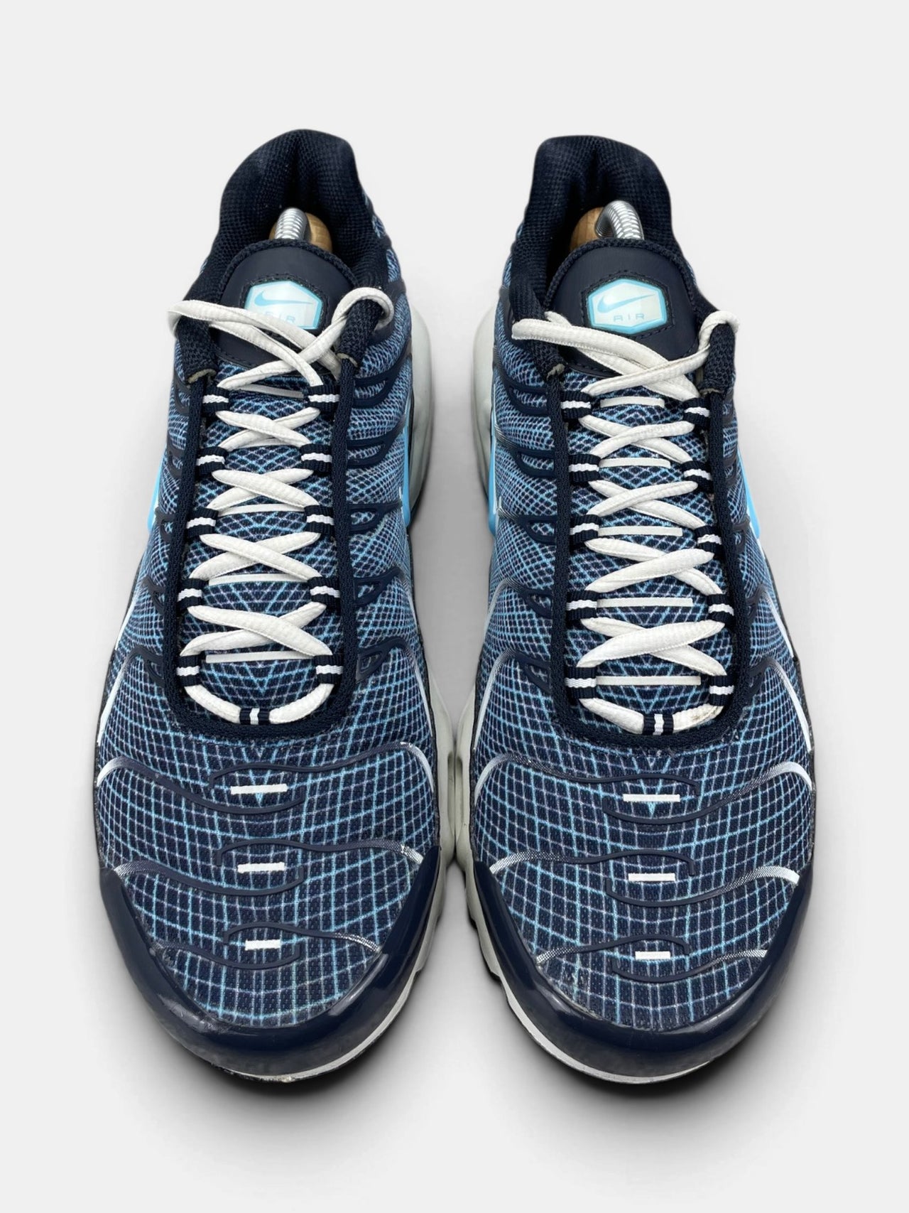 Nike Air Max Plus Dark Obsidian — buty sportowe męskie w bardzo dobrym stanie rozmiar 44, widok z góry
