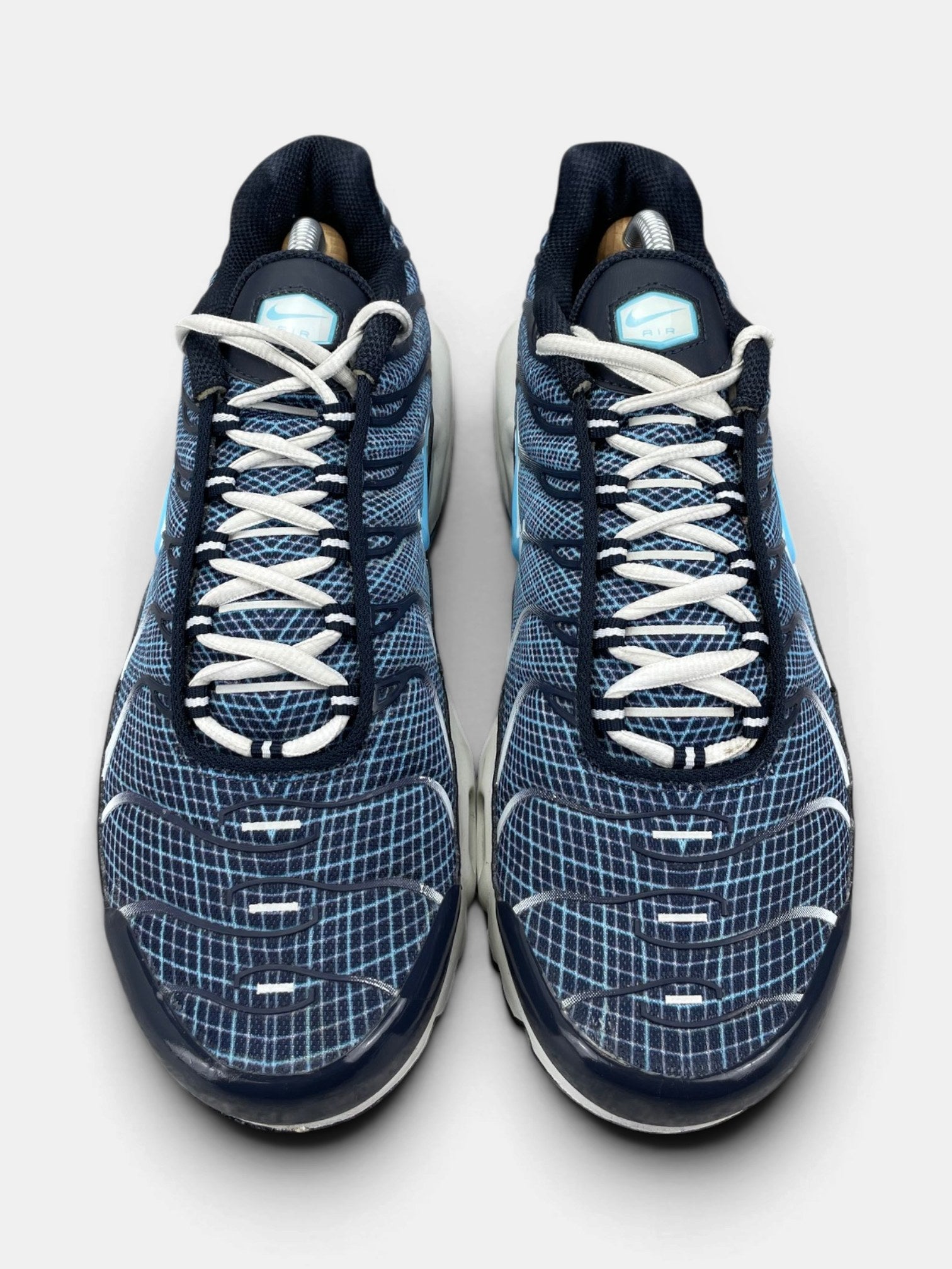 Nike Air Max Plus Dark Obsidian — buty sportowe męskie w bardzo dobrym stanie rozmiar 44, widok z góry