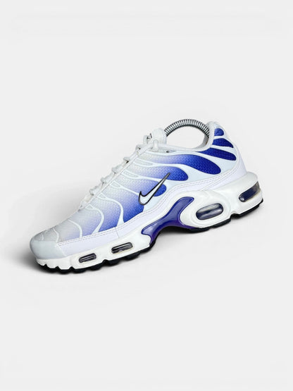 Nike Air Max Plus White Wild Grape — buty sportowe męskie w bardzo dobrym stanie rozmiar 41, widok z góry na wewnętrzną stronę butów