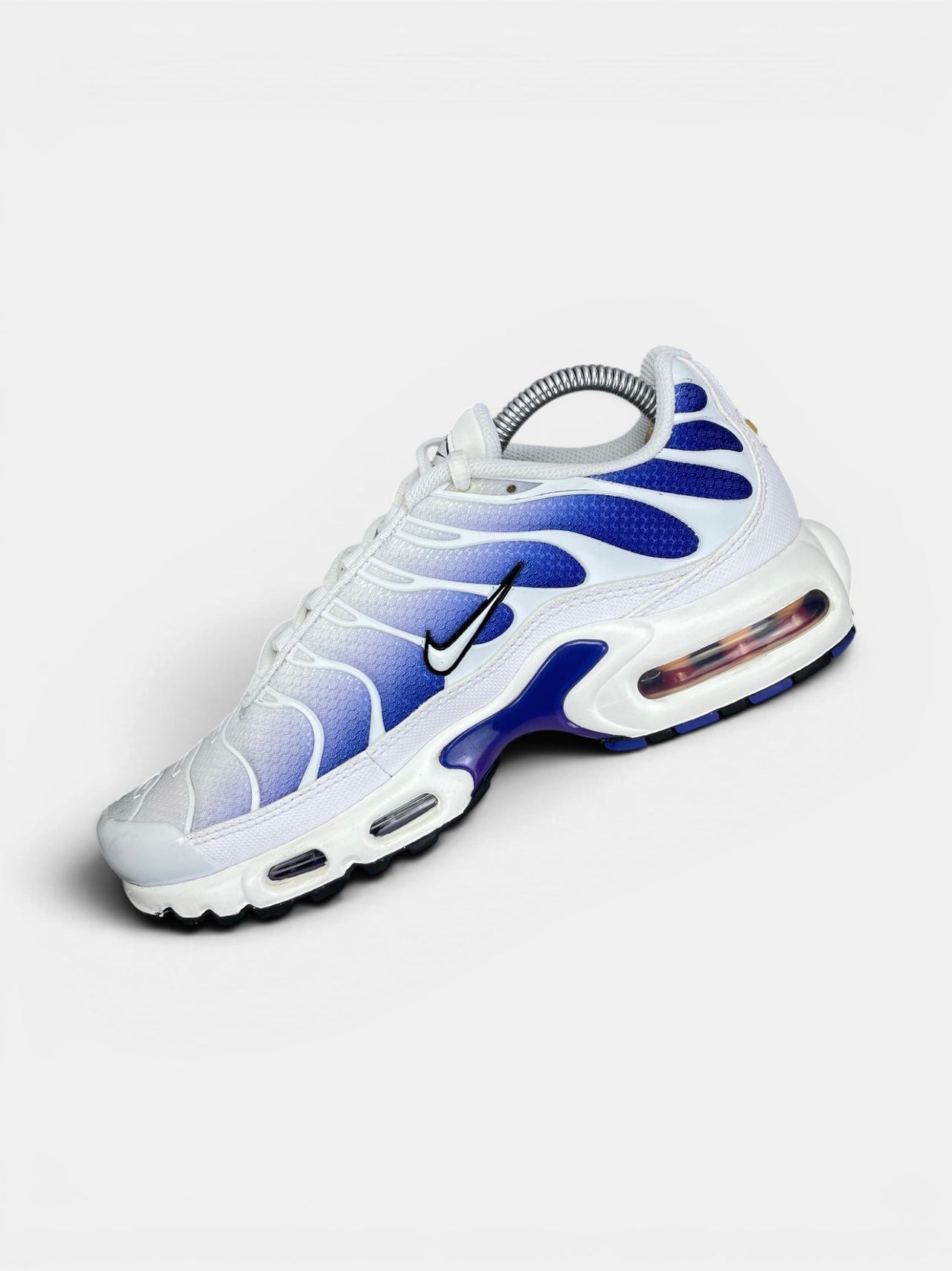 Nike Air Max Plus White Wild Grape — buty sportowe męskie w bardzo dobrym stanie rozmiar 41, wewnętrzny panel prawego buta