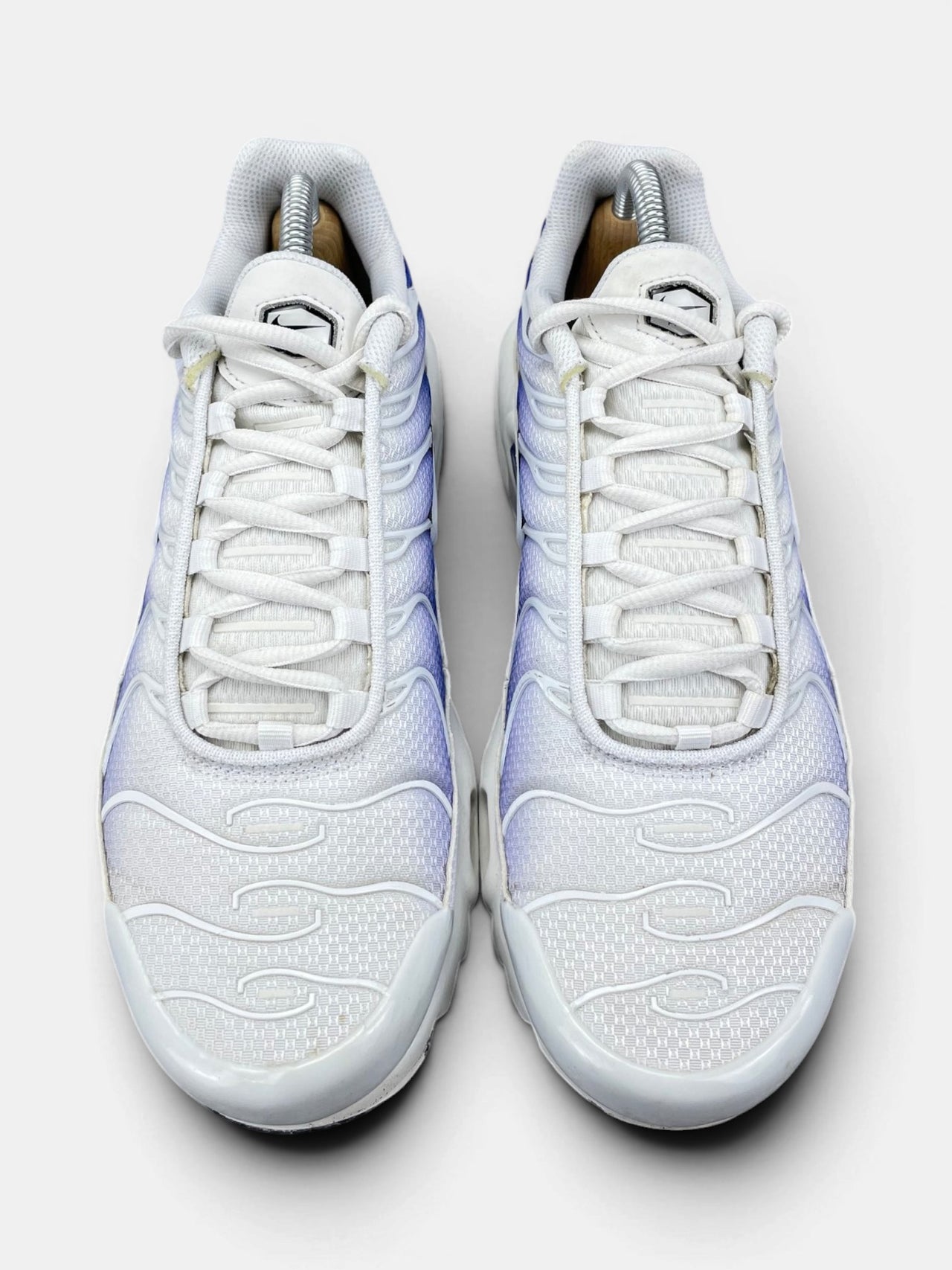 Nike Air Max Plus White Wild Grape — buty sportowe męskie w bardzo dobrym stanie rozmiar 41, widok z góry