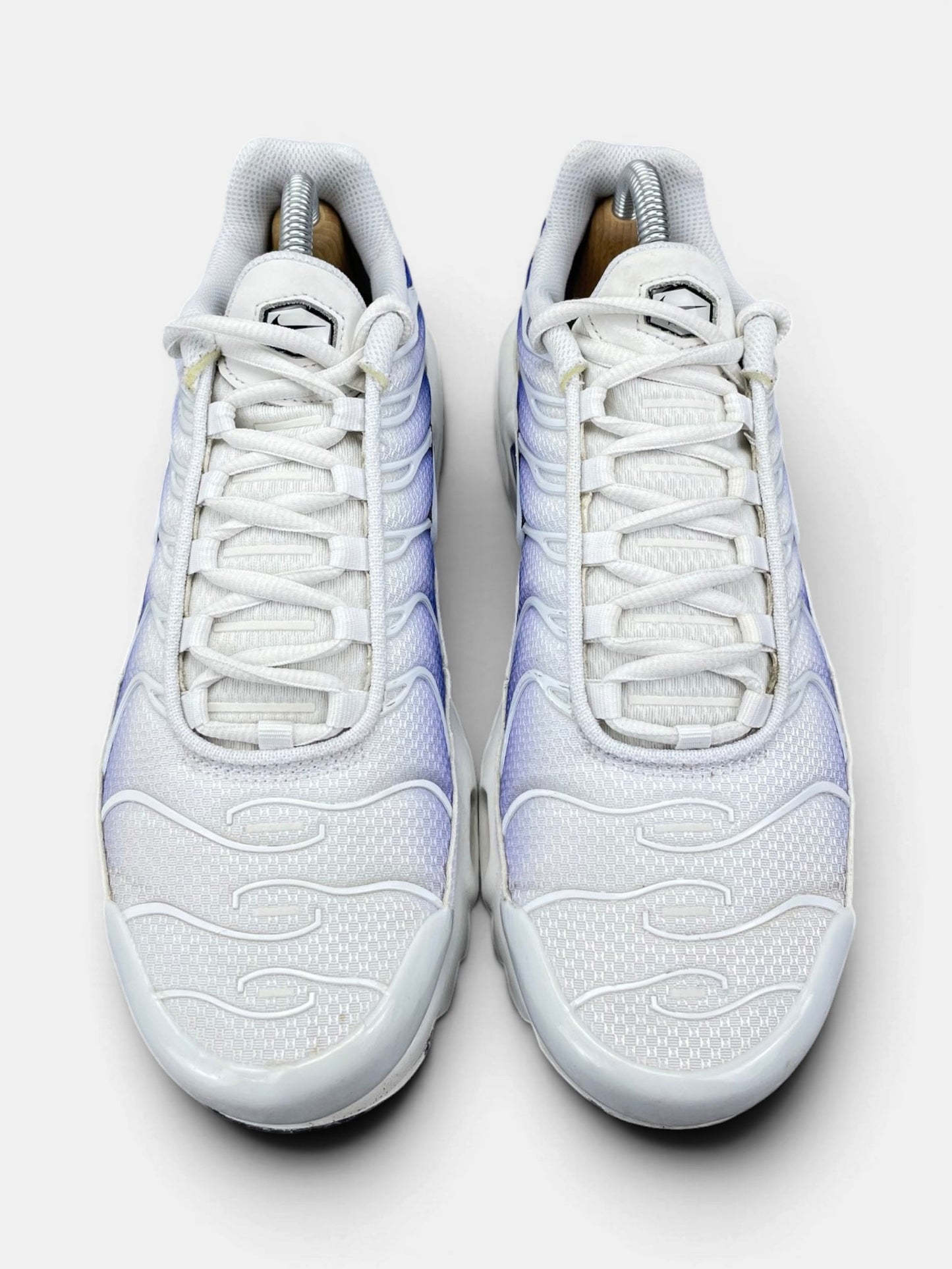 Nike Air Max Plus White Wild Grape — buty sportowe męskie w bardzo dobrym stanie rozmiar 41, widok z góry