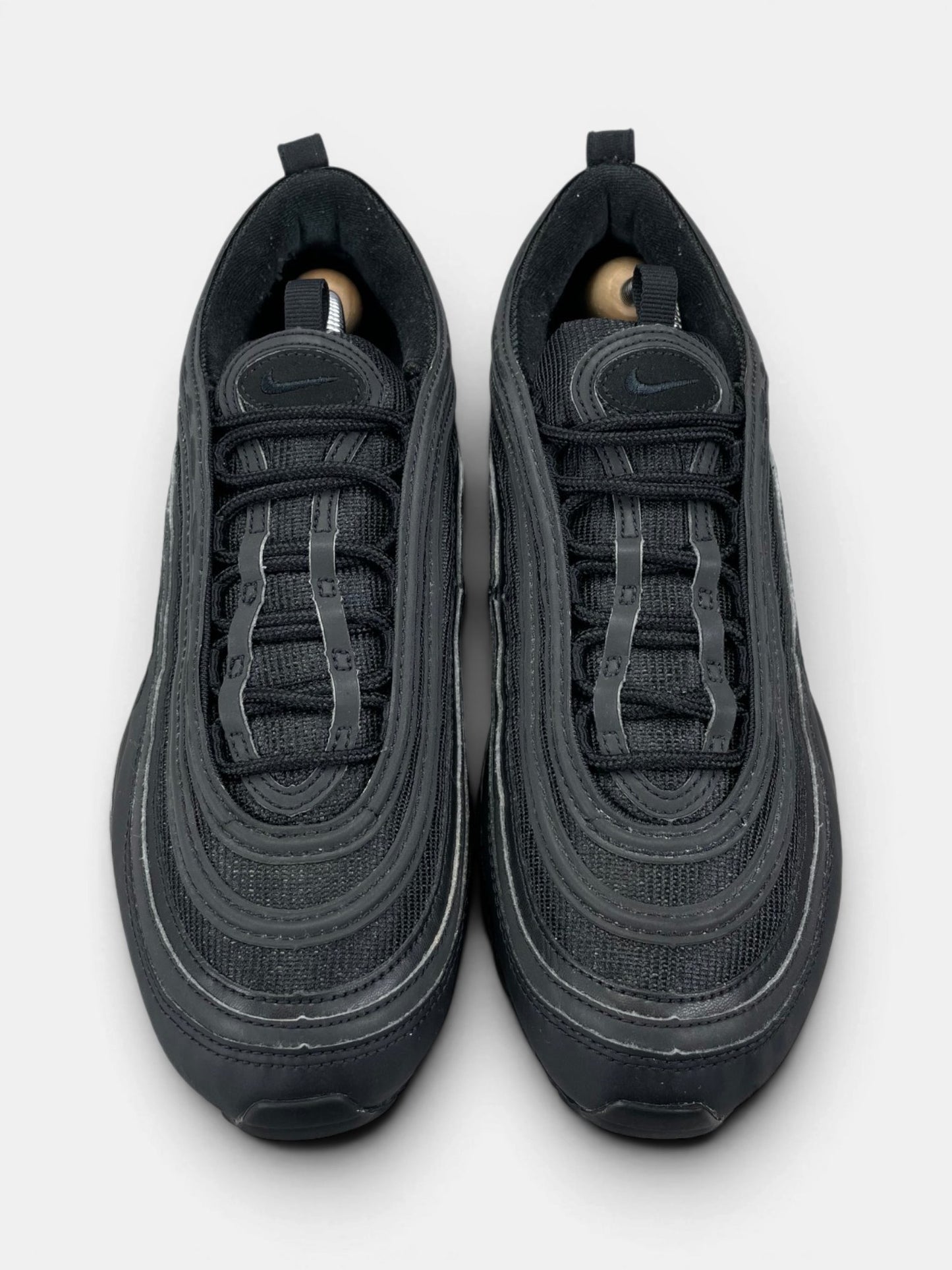 Nike Air Max 97 Triple Black AM97 Triple Black — buty sportowe męskie w bardzo dobrym stanie rozmiar 42, widok z góry