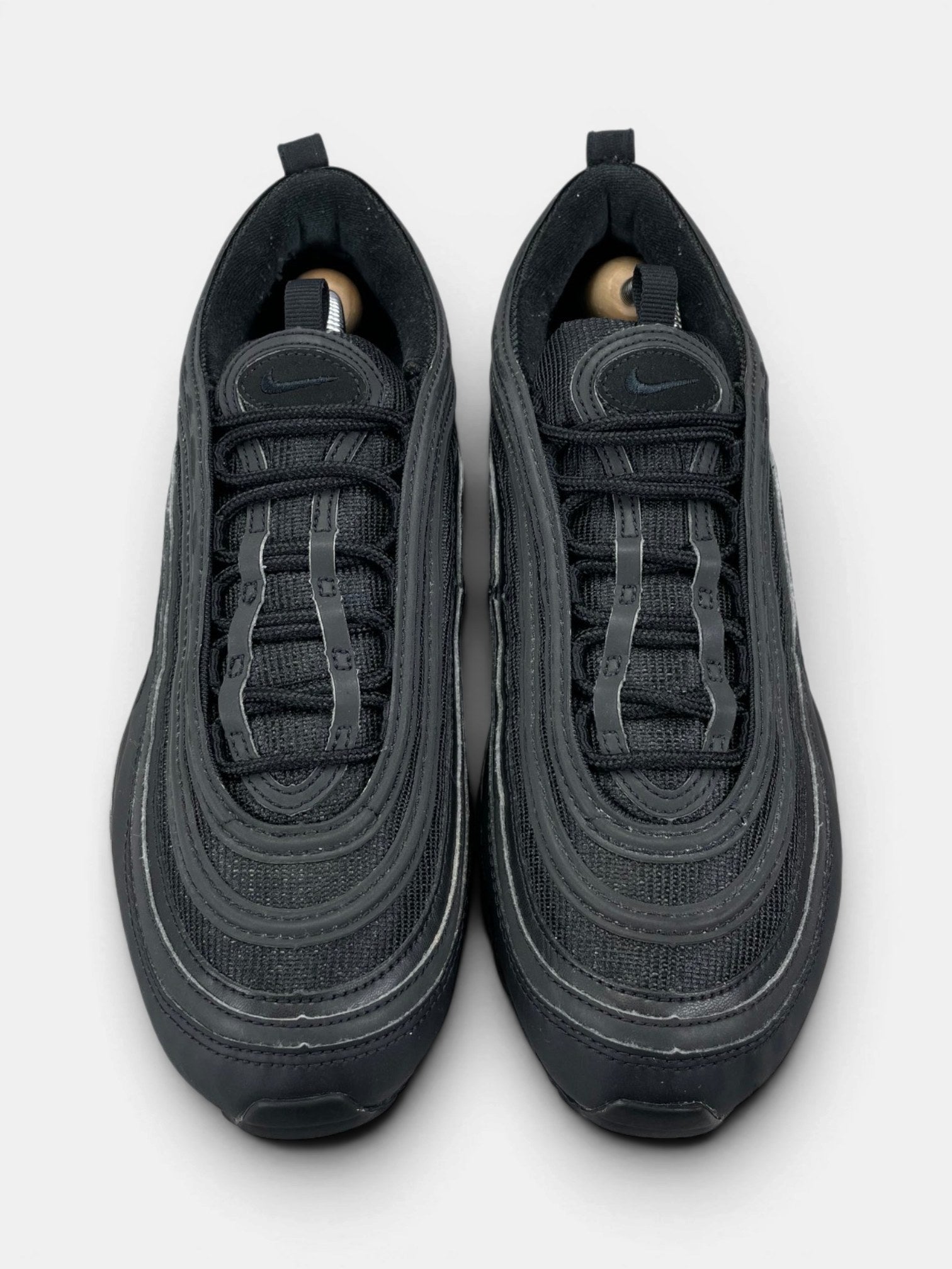 Nike Air Max 97 Triple Black AM97 Triple Black — buty sportowe męskie w bardzo dobrym stanie rozmiar 42, widok z góry