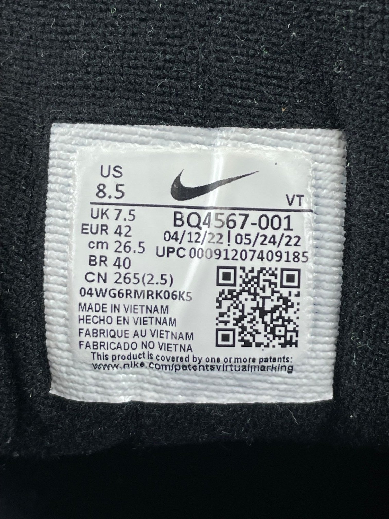 Nike Air Max 97 Triple Black AM97 Triple Black — buty sportowe męskie w bardzo dobrym stanie rozmiar 42, opcjonalne zdjęcie 2