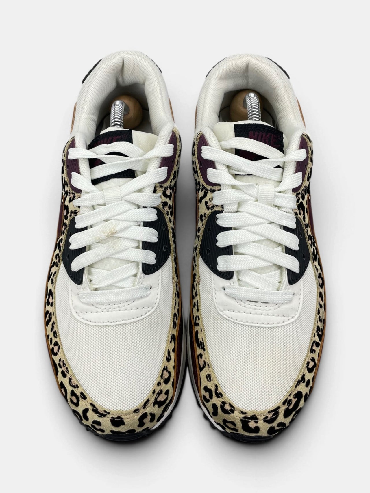 Nike Air Max 90 Nike Air Max 90 Leopard ‘Burgundy Crush’ — buty sportowe damskie w bardzo dobrym stanie rozmiar 40, widok z góry