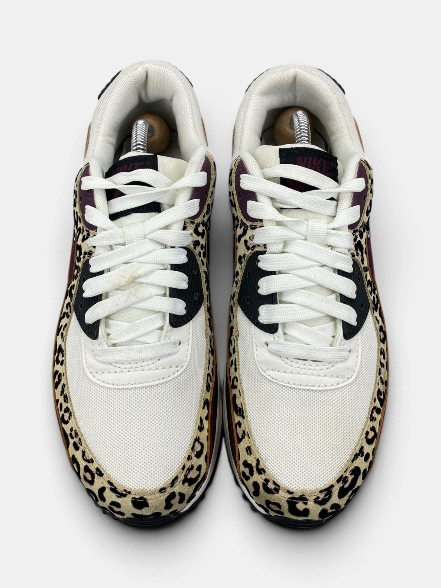 Nike Air Max 90 Nike Air Max 90 Leopard ‘Burgundy Crush’ — buty sportowe damskie w bardzo dobrym stanie rozmiar 40, widok z góry