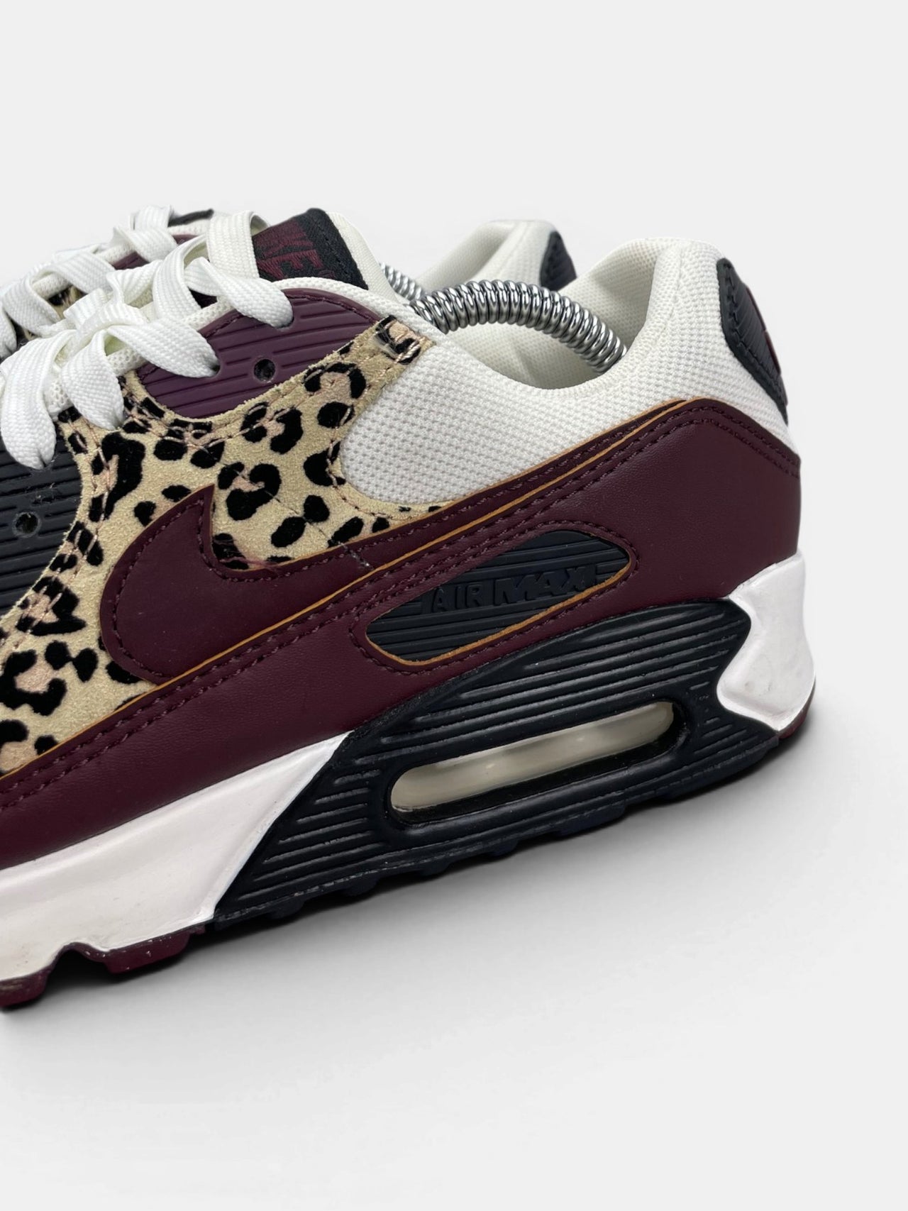 Nike Air Max 90 Nike Air Max 90 Leopard ‘Burgundy Crush’ — buty sportowe damskie w bardzo dobrym stanie rozmiar 40, opcjonalne zdjęcie 1