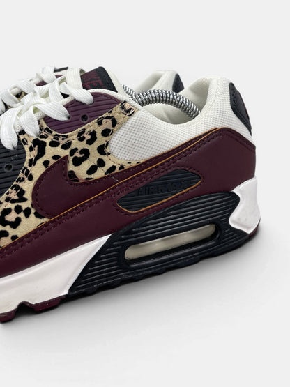 Nike Air Max 90 Nike Air Max 90 Leopard ‘Burgundy Crush’ — buty sportowe damskie w bardzo dobrym stanie rozmiar 40, opcjonalne zdjęcie 1