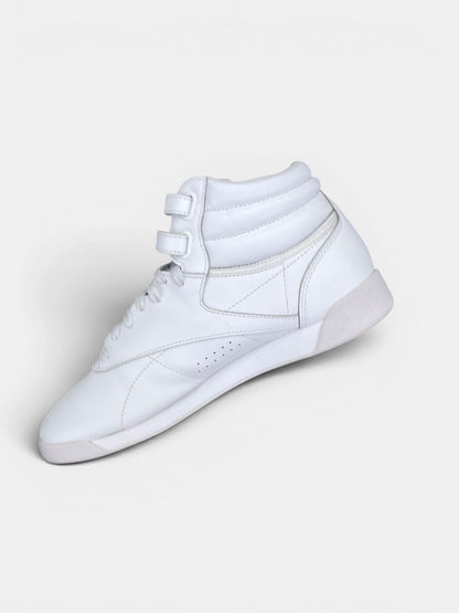 Reebok HiSneakers — buty sportowe damskie w bardzo dobrym stanie rozmiar 40.5, wewnętrzny panel prawego buta