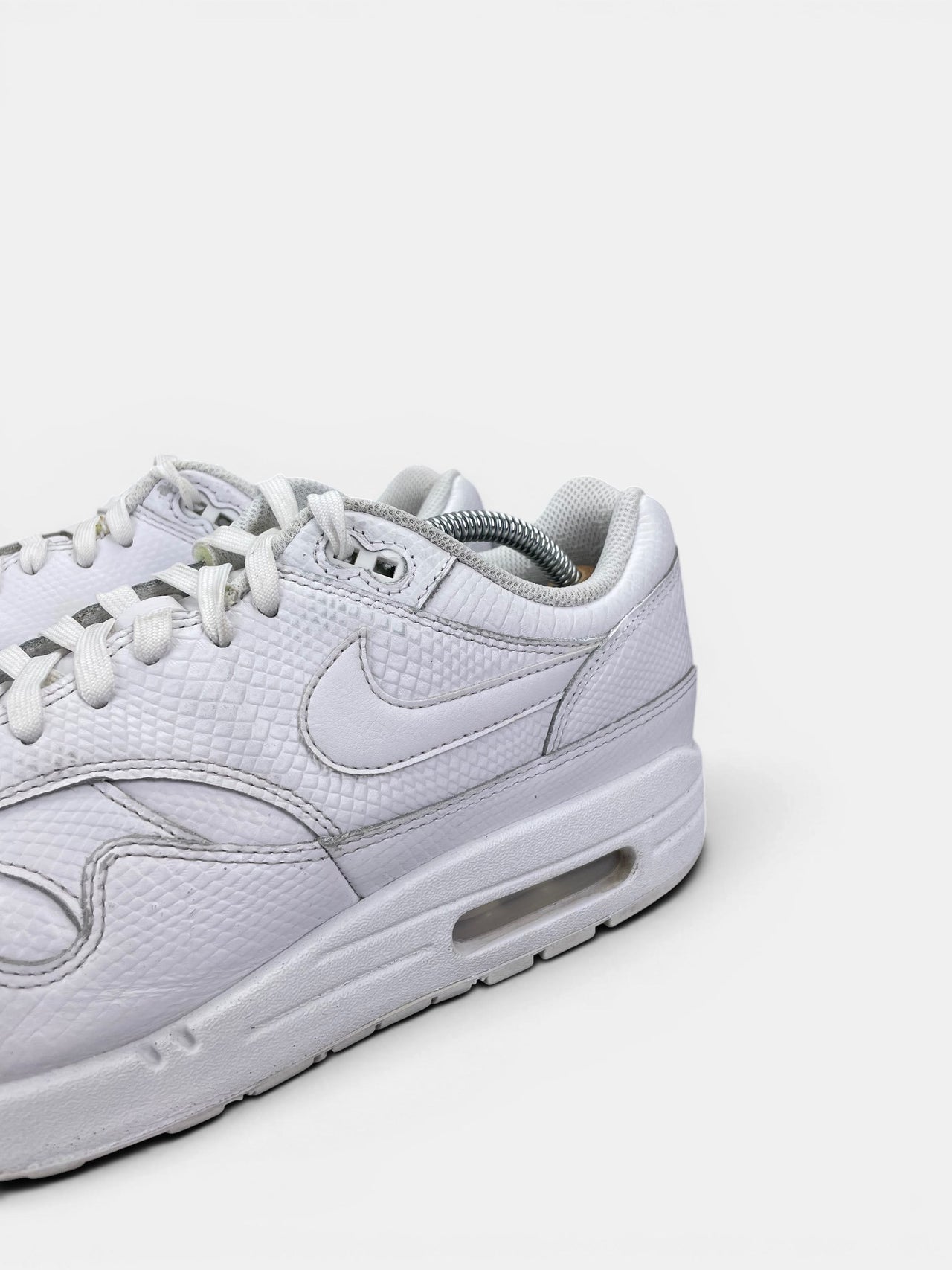 Nike Air Max 1 White Snakeskin — buty sportowe męskie w bardzo dobrym stanie rozmiar 44.5, opcjonalne zdjęcie 1