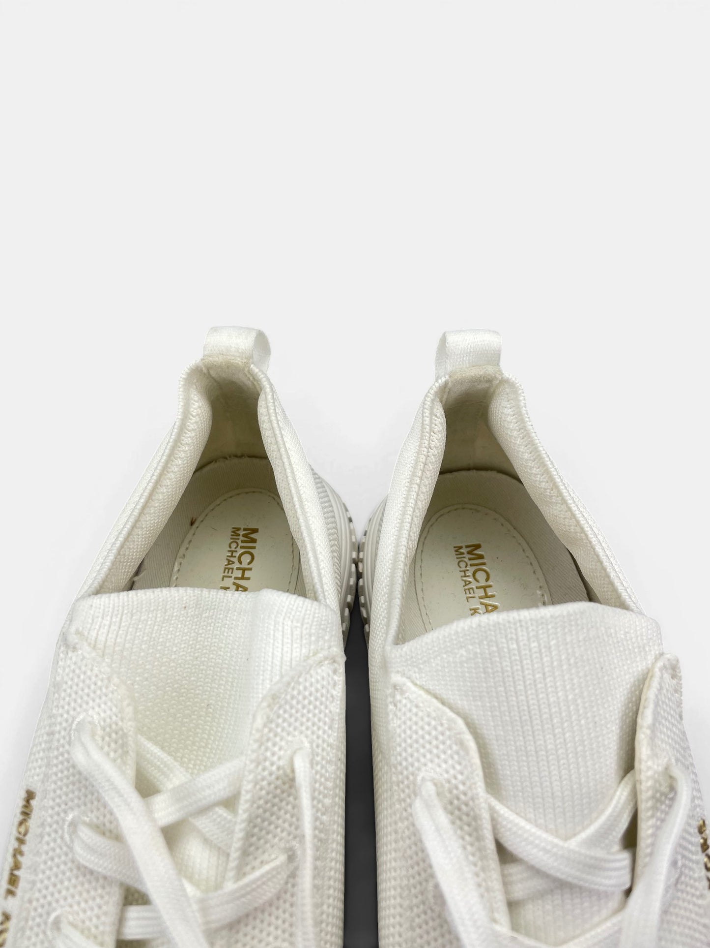 Michael Kors Grove Knit Sneakers — buty sportowe męskie w bardzo dobrym stanie rozmiar 41, zapiętki butów
