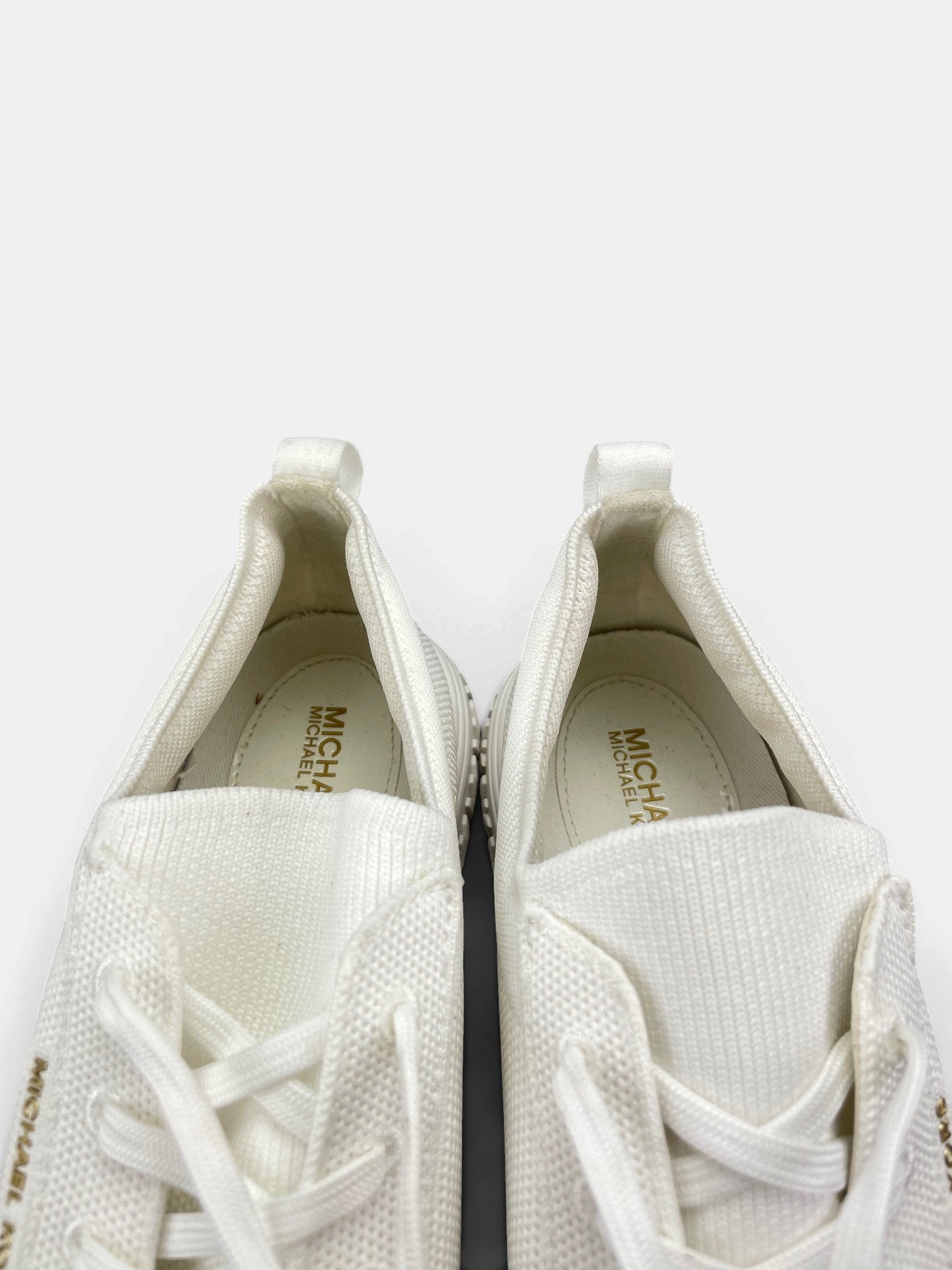 Michael Kors Grove Knit Sneakers — buty sportowe męskie w bardzo dobrym stanie rozmiar 41, zapiętki butów