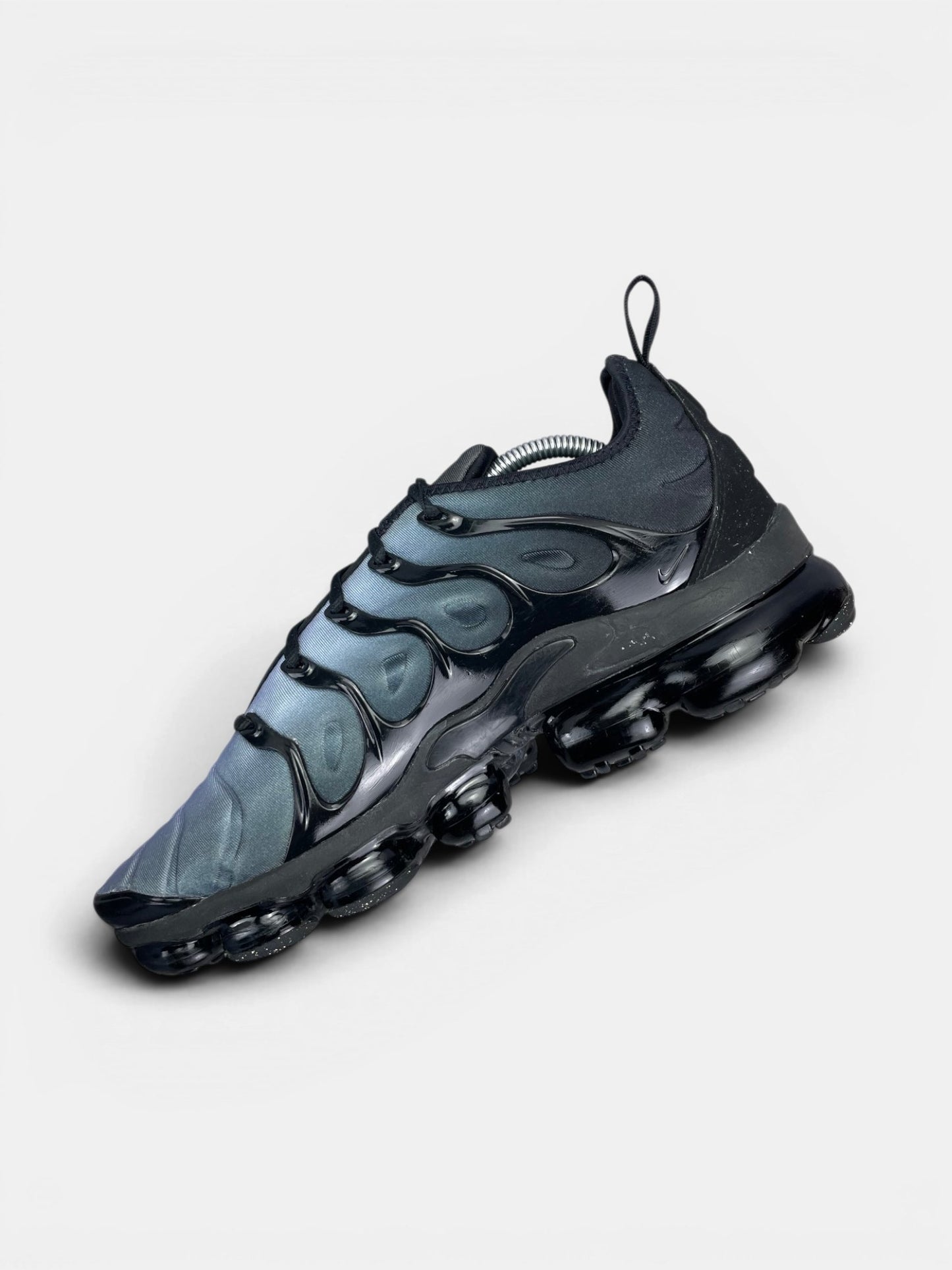 Nike Air VaporMax Plus Aluminum — buty sportowe męskie w bardzo dobrym stanie rozmiar 44.5, wewnętrzny panel prawego buta