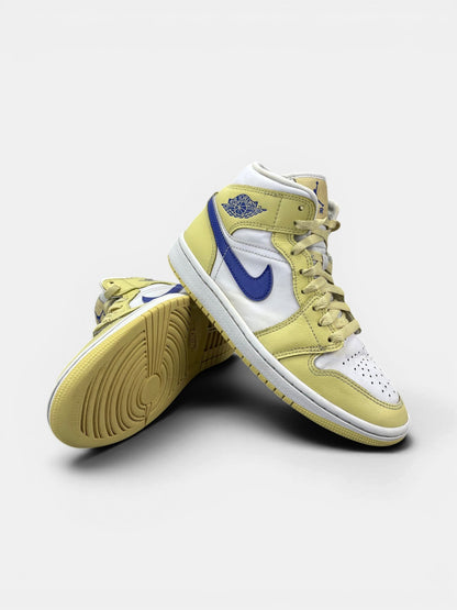 Nike Air Jordan 1 Mid Lemon Wash — buty sportowe damskie w bardzo dobrym stanie rozmiar 36.5, boczny profil